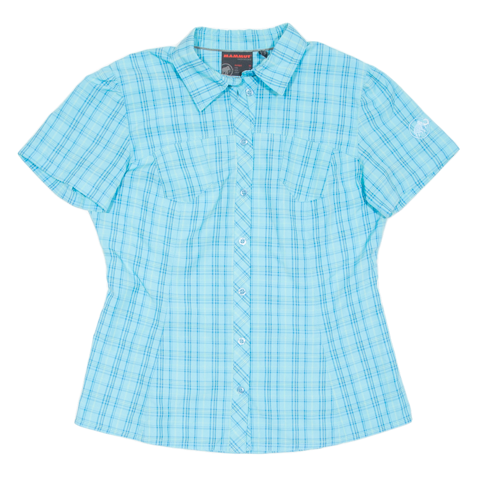 MAMMUT Womens Shirt Blue Check M Refurbished - N/A refurbished available on Cerqular