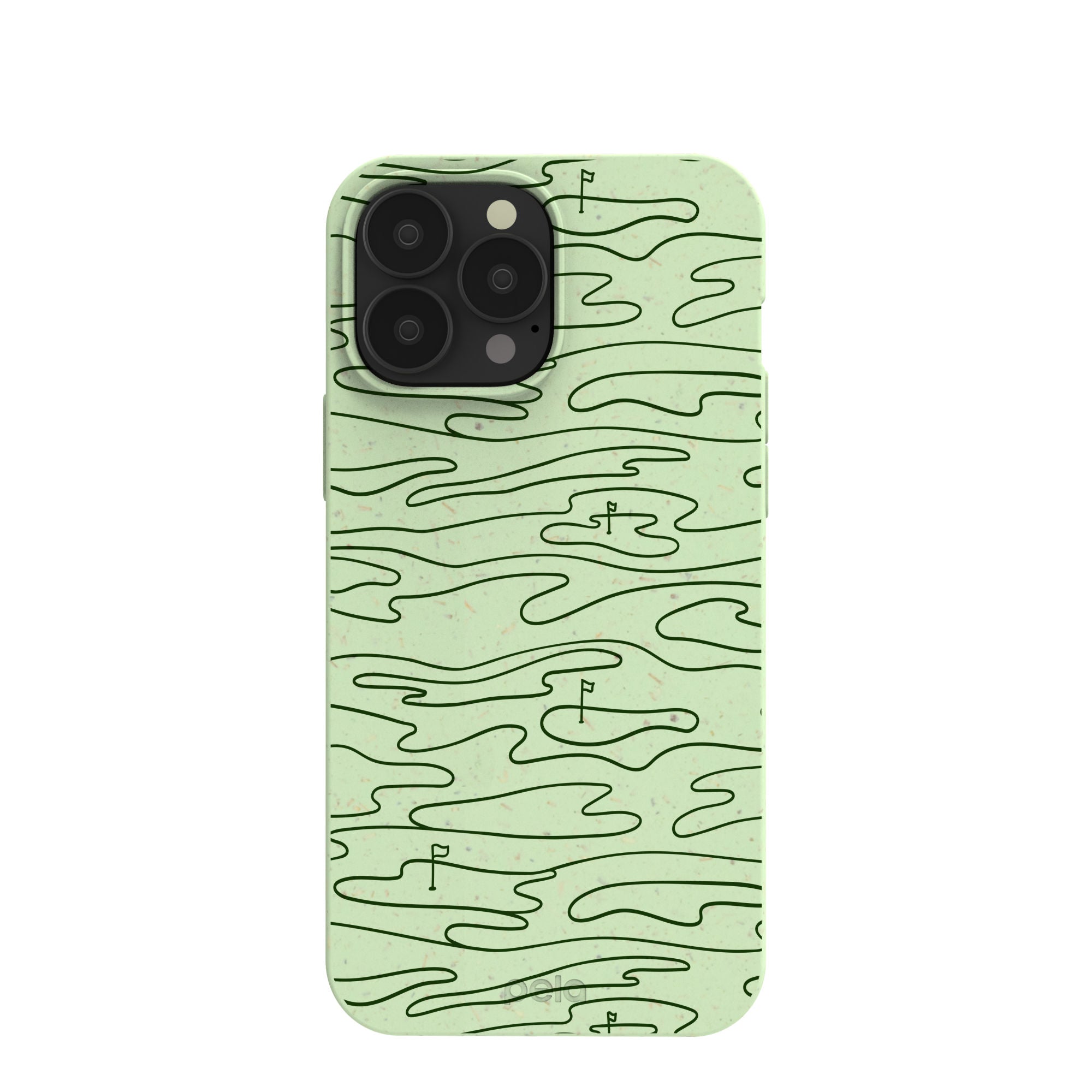 Sage Green Fairway iPhone 13 Pro Max Case Refurbished - Pela Case refurbished available on Cerqular