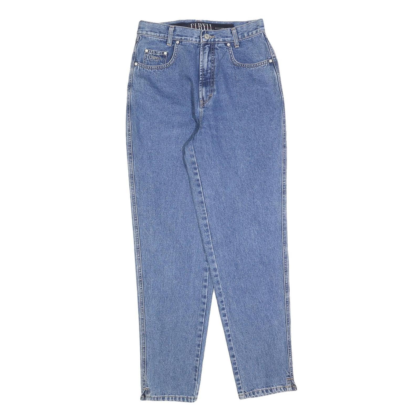 CIBYLL Womens Jeans Blue Regular Straight Denim Medium W26 L30 Classic Fit Zip Refurbished - N/A refurbished available on Cerqular