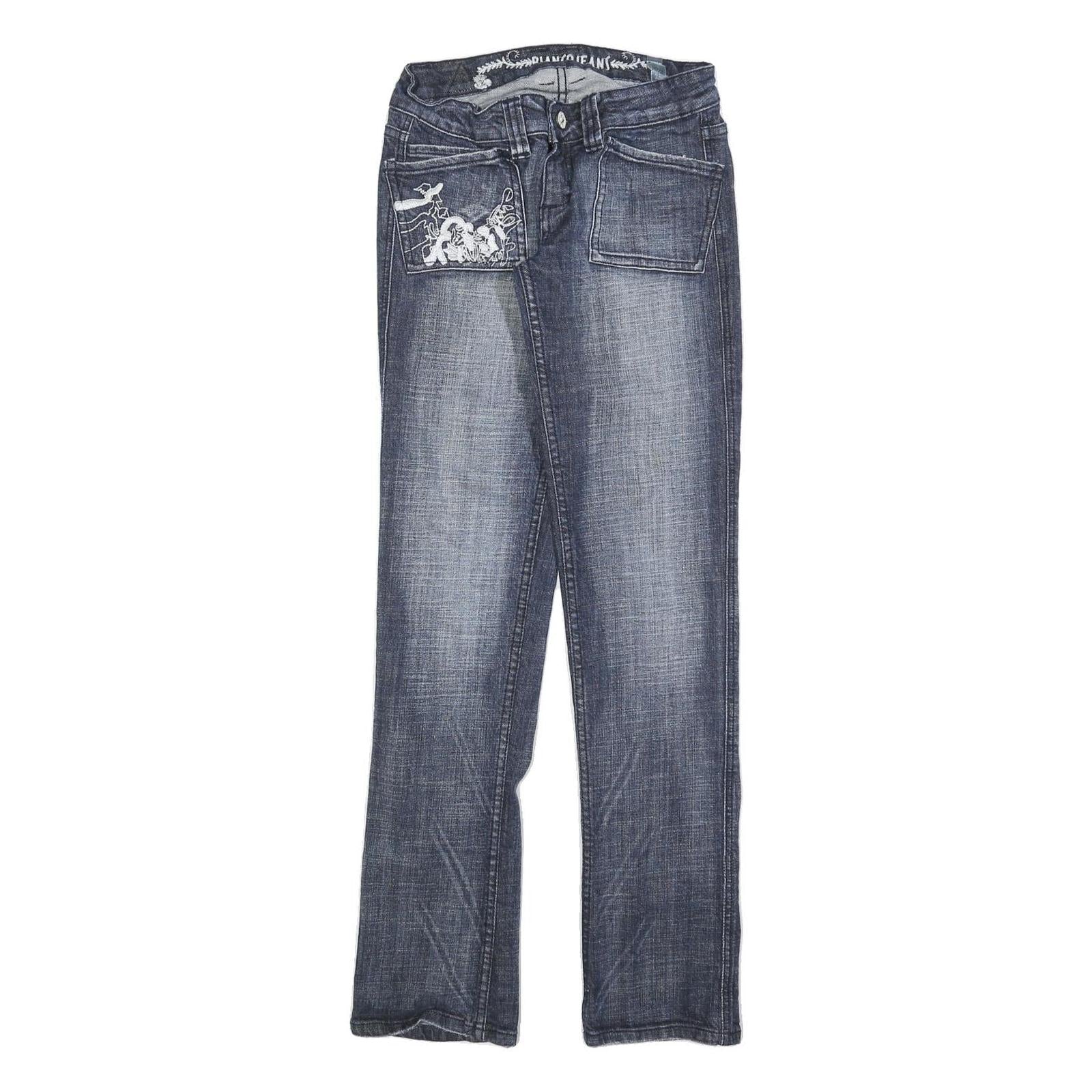 BIANCO Womens Jeans Blue Slim Straight Denim Medium W26 L30 Stylish Pocket Refurbished - N/A refurbished available on Cerqular