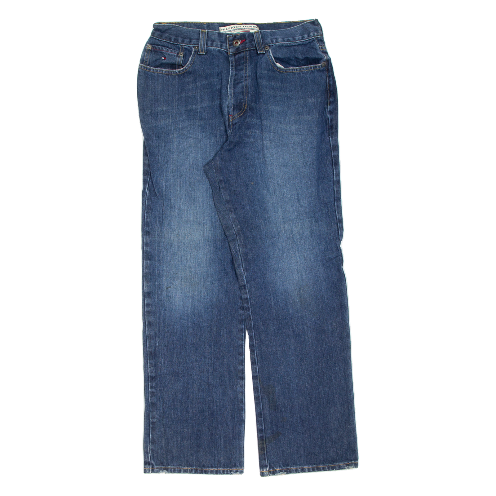 HILFIGER DENIM Mens Jeans Blue Slim Straight Stone Wash W31 L30 Refurbished - N/A refurbished available on Cerqular