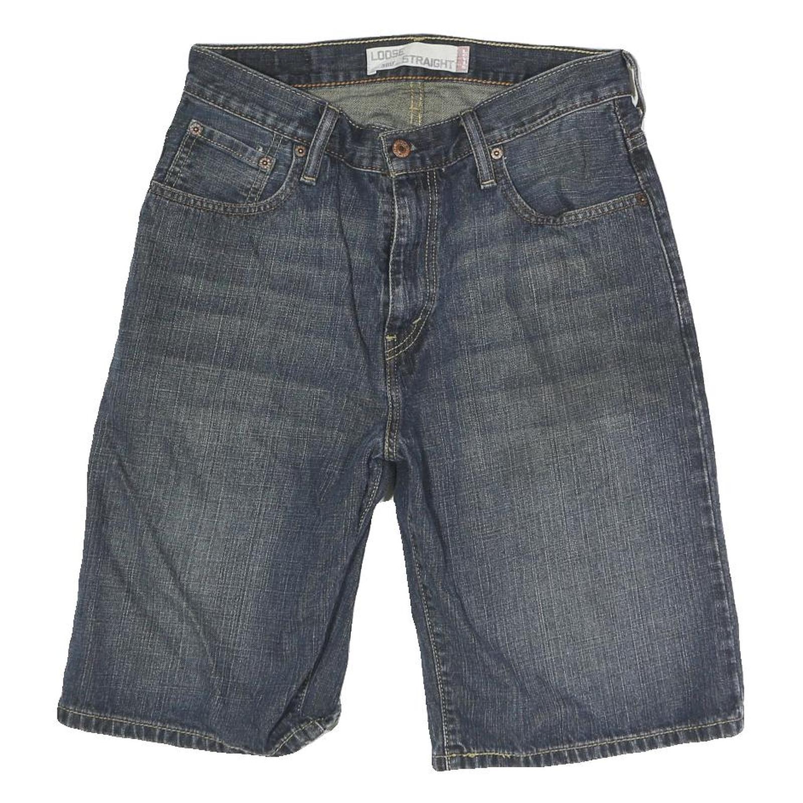 LEVI'S Mens Denim Blue Loose Straight Shorts M W30 Casual Cotton Summer Wear Refurbished - N/A refurbished available on Cerqular