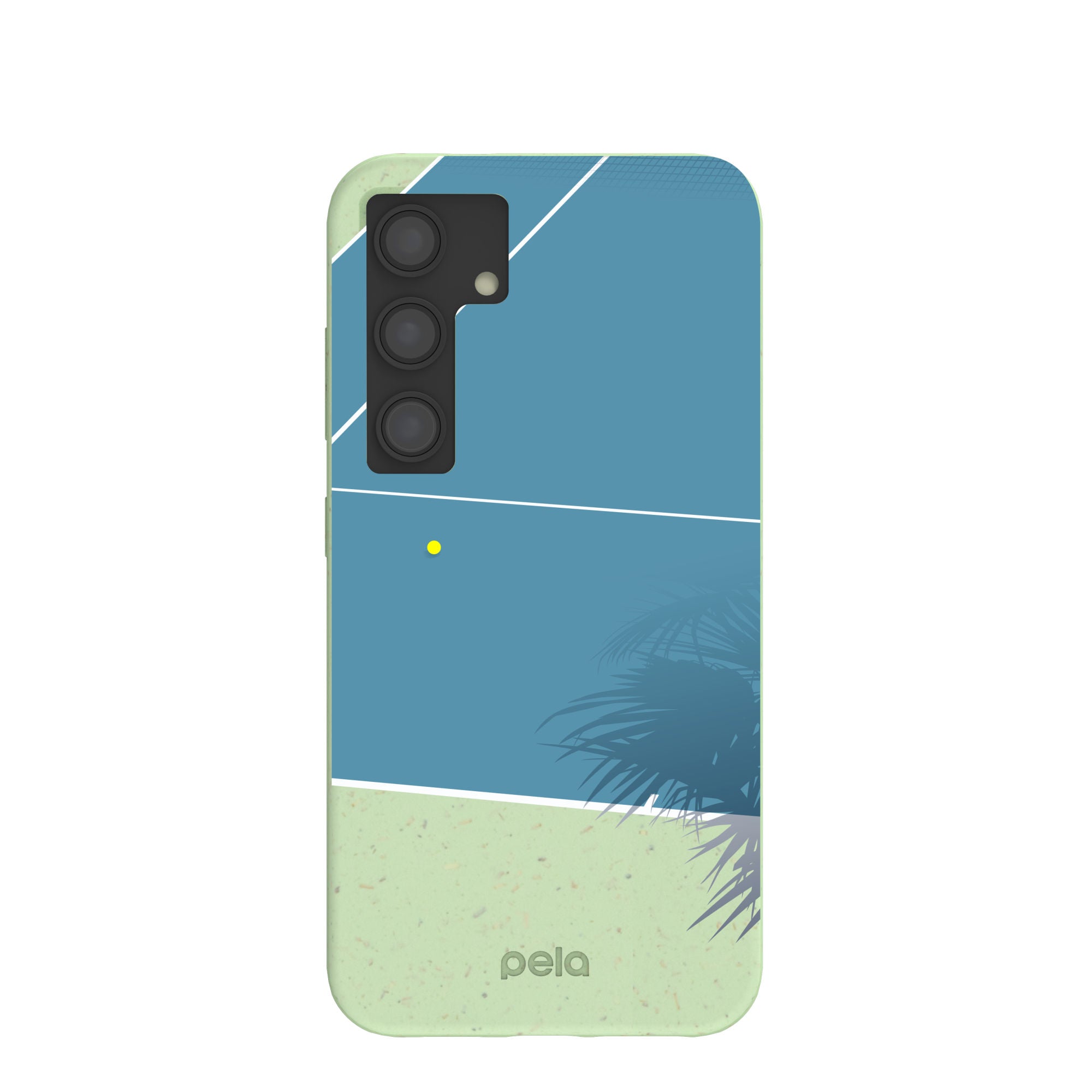 Sage Green Tennis Court Samsung Galaxy S24 Case Refurbished - Pela Case refurbished available on Cerqular