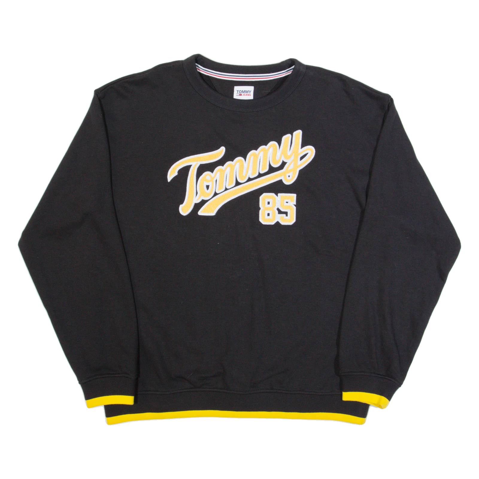 TOMMY JEANS Oversized Womens Sweatshirt Black USA S Refurbished - N/A refurbished available on Cerqular