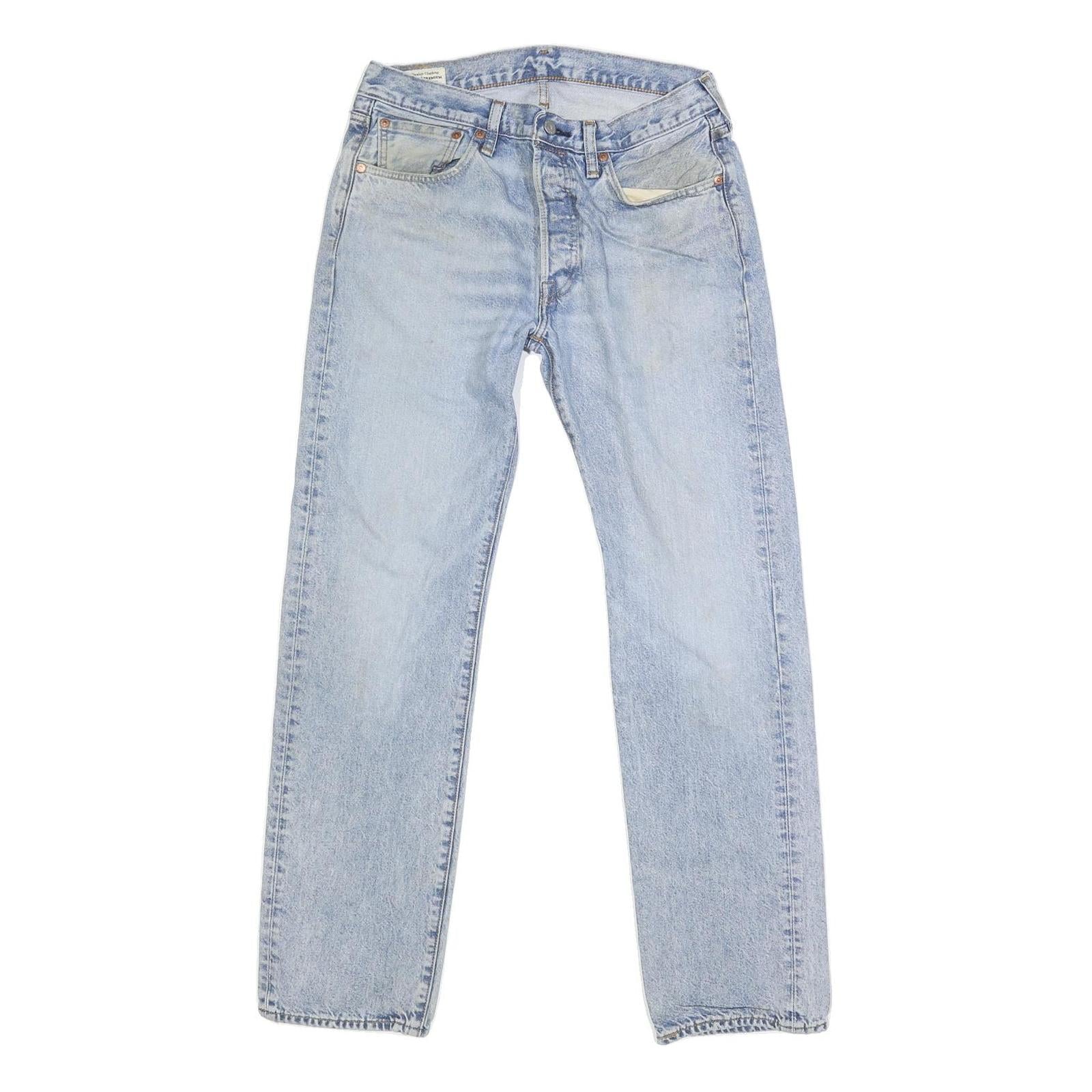 LEVI'S 501 BIG E Mens Jeans Blue Regular Straight Denim Medium W32 L32 Vintage Refurbished - N/A refurbished available on Cerqular
