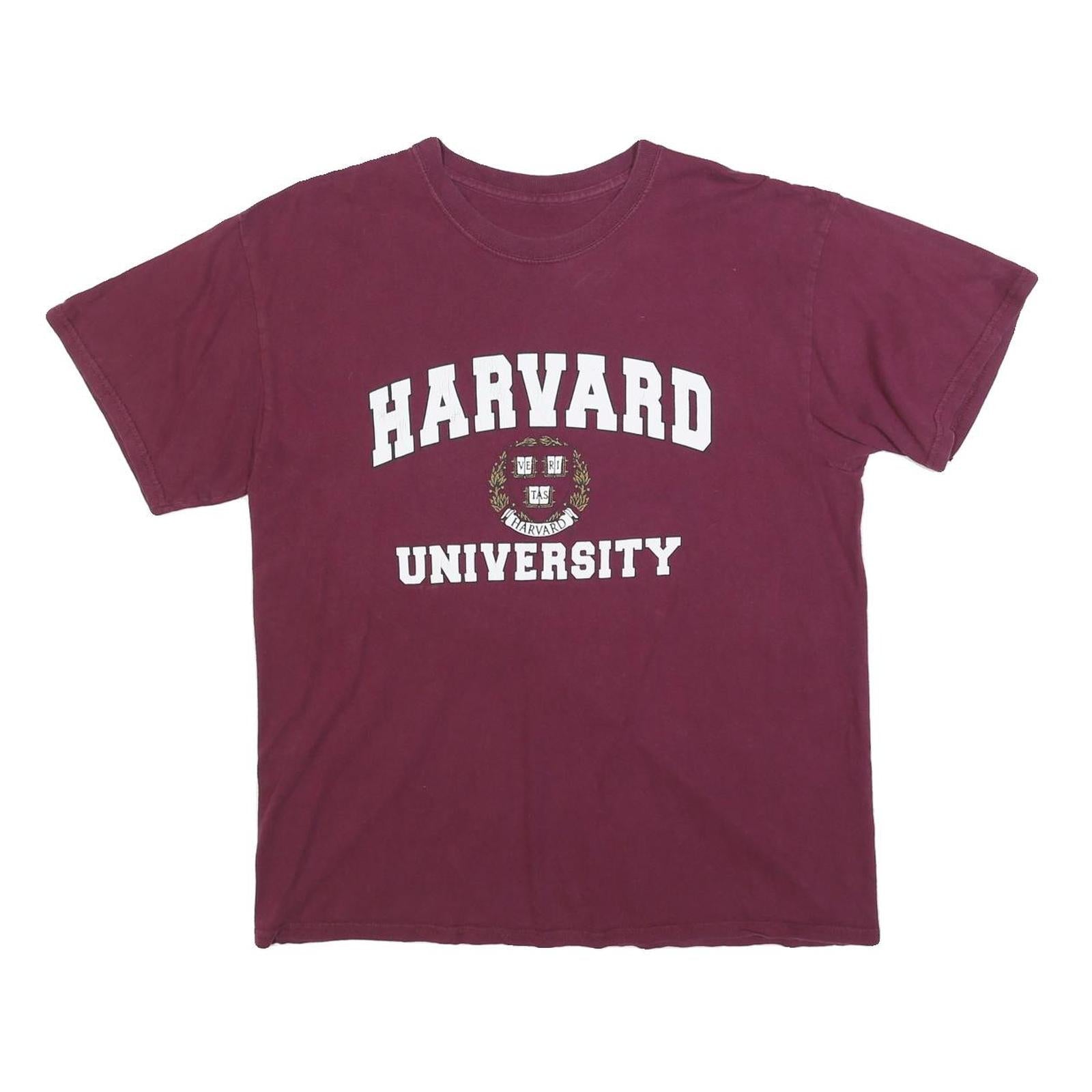 Womens Maroon Harvard University Graphic T-Shirt M Short Sleeve Crew Neck Casual Refurbished - N/A refurbished available on Cerqular