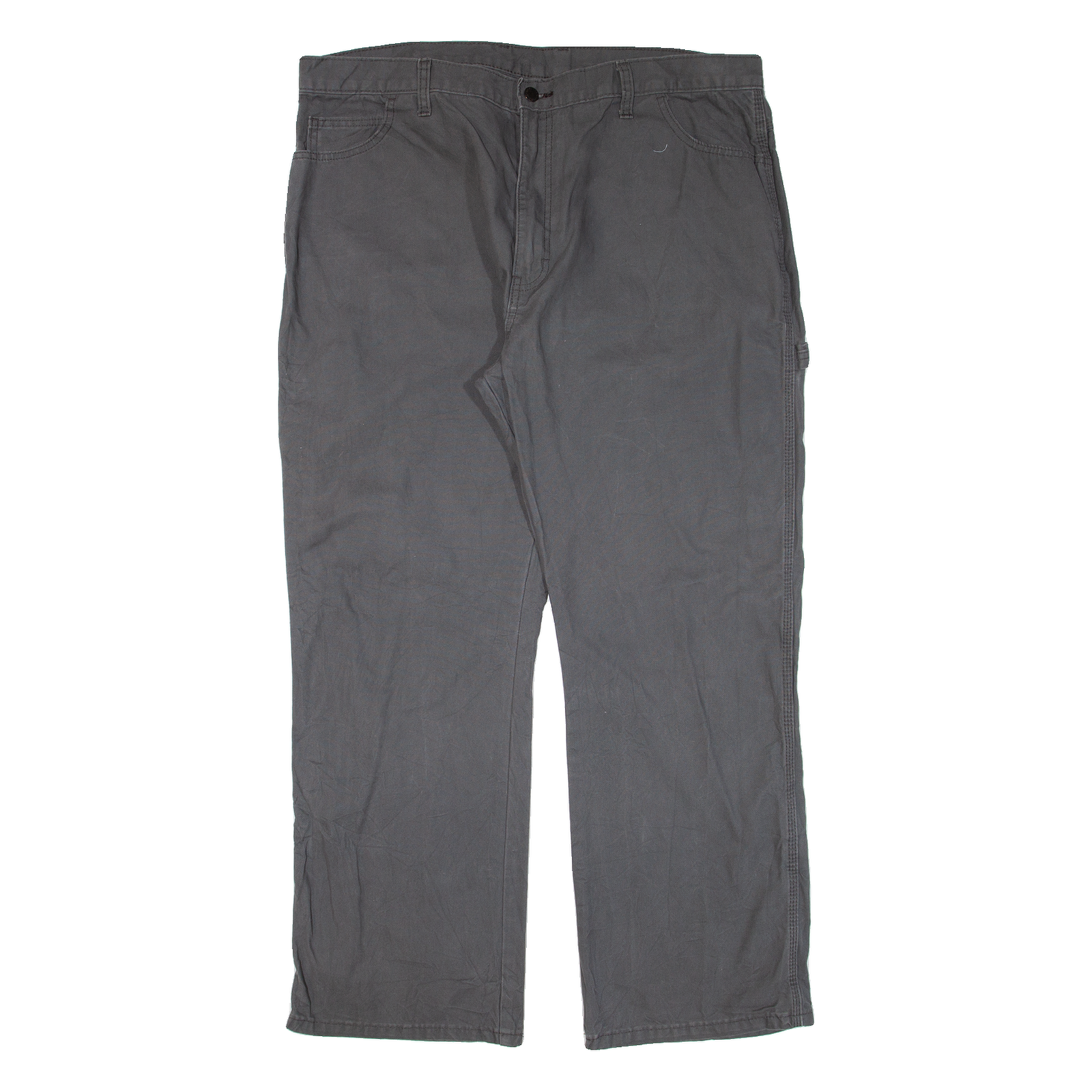 DICKIES Carpenter Workwear Mens Trousers Grey Relaxed Straight W40 L30 Refurbished - N/A refurbished available on Cerqular