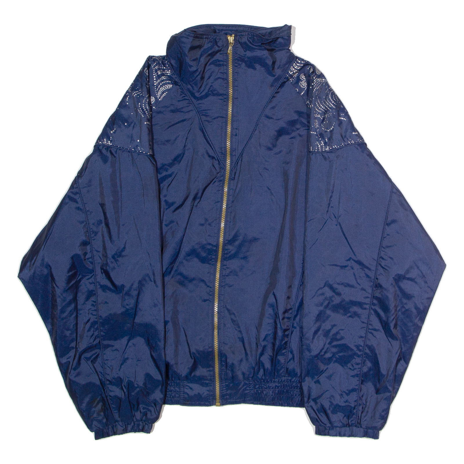 OUTBROOK Womens Shell Jacket Blue Nylon 90s L Refurbished - N/A refurbished available on Cerqular