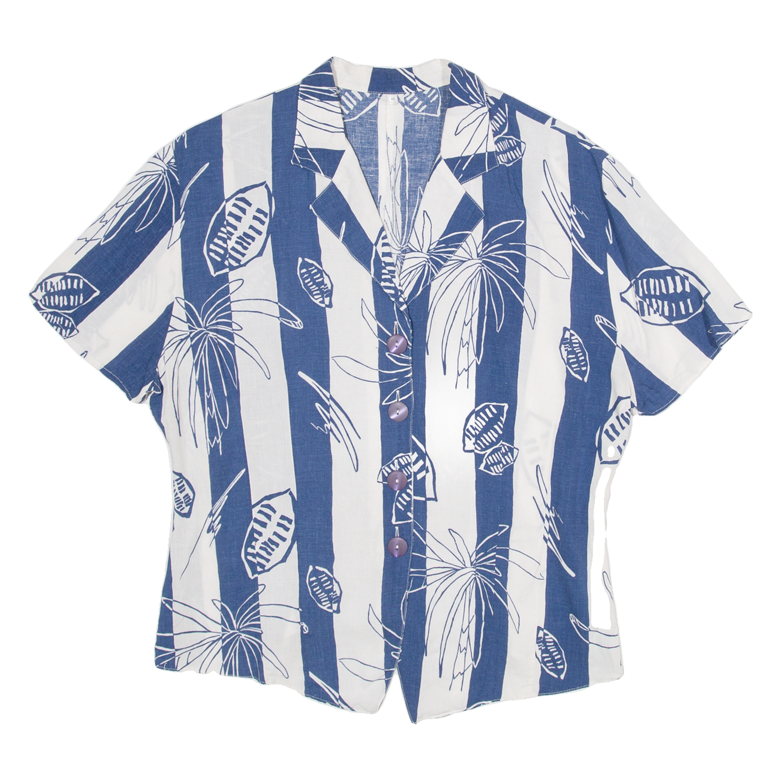 Womens Shirt Top Blue Floral S Refurbished - N/A refurbished available on Cerqular