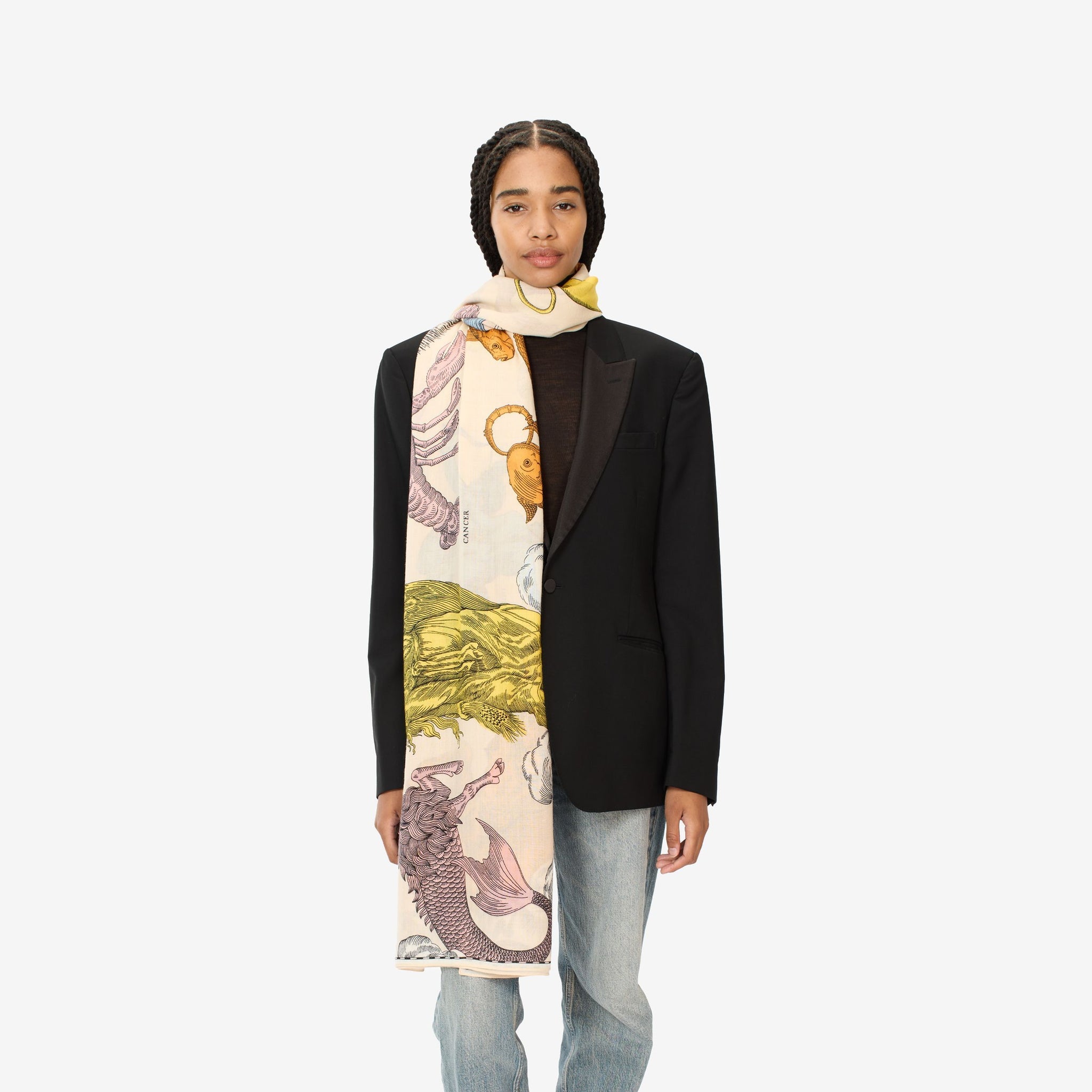 Scarf Et201as14 Multico | Color: MULTICO | Size: U Refurbished - Rue Madame is a known brand, and the standardized name is " refurbished available on Cerqular