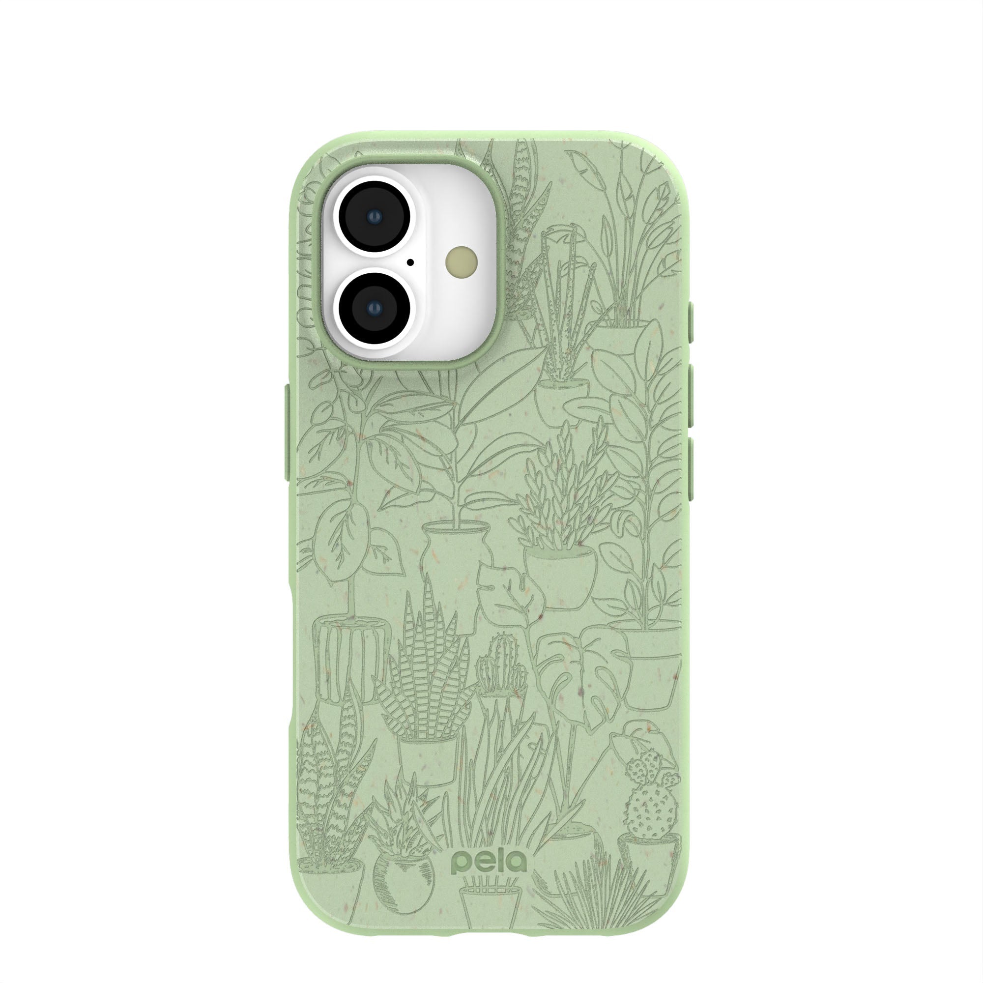 Sage Green Green Oasis iPhone 17 Case | MagSafe Compatibility: With MagSafe Refurbished - Pela Case refurbished available on Cerqular