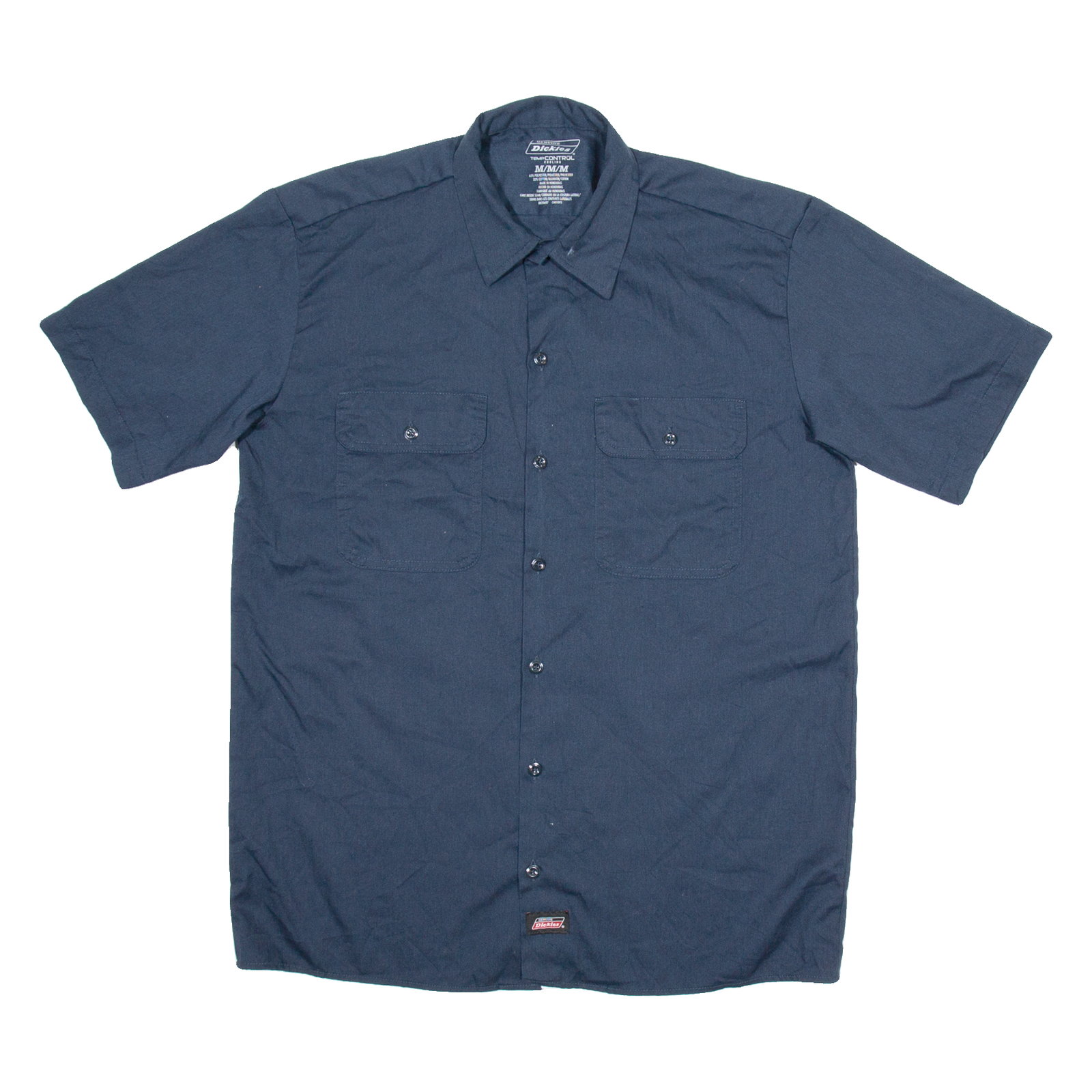 DICKIES Workwear Mens Plain Shirt Blue M Refurbished - N/A refurbished available on Cerqular
