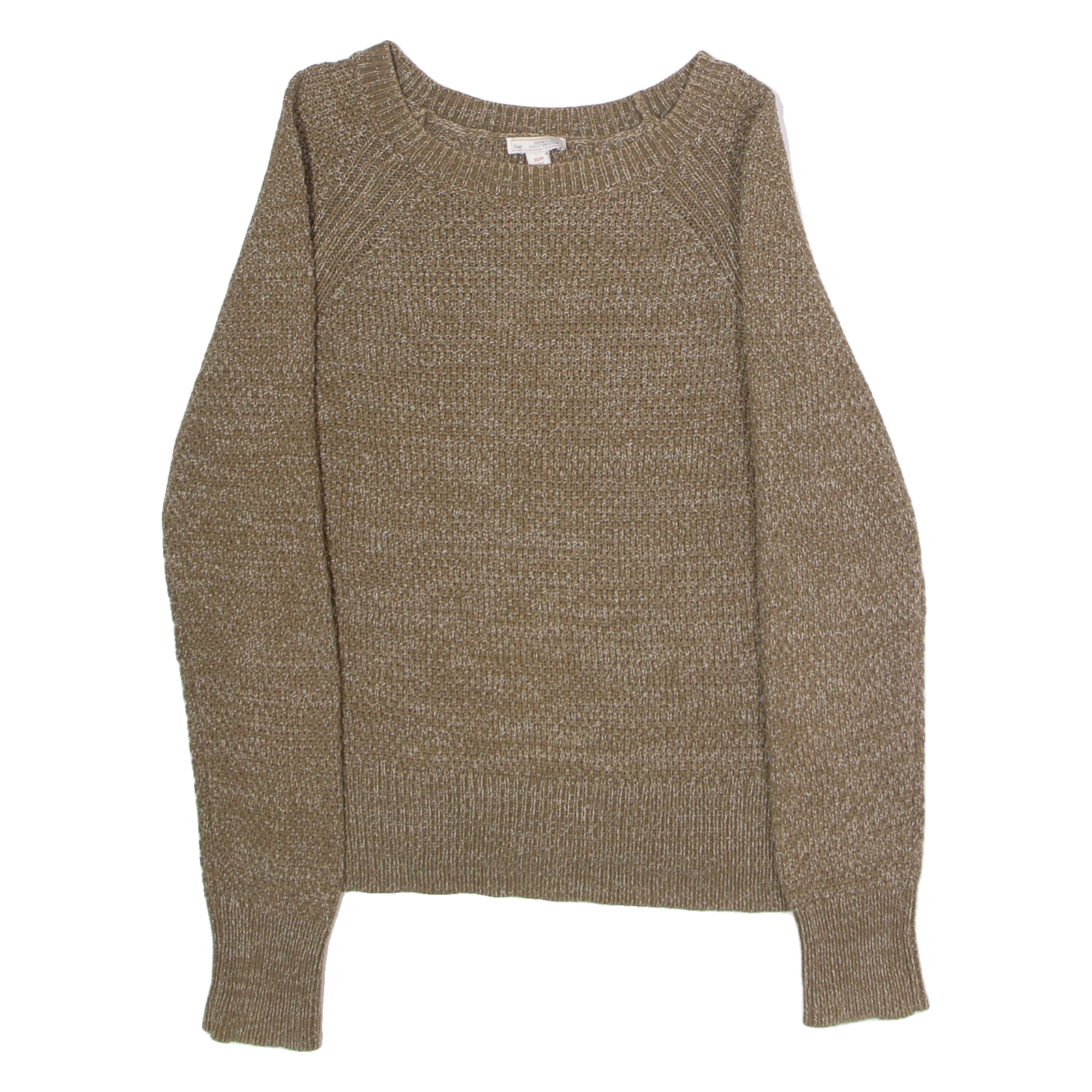 GAP Womens Patterned Jumper Green Crew Neck Tight Knit XS Refurbished - N/A refurbished available on Cerqular