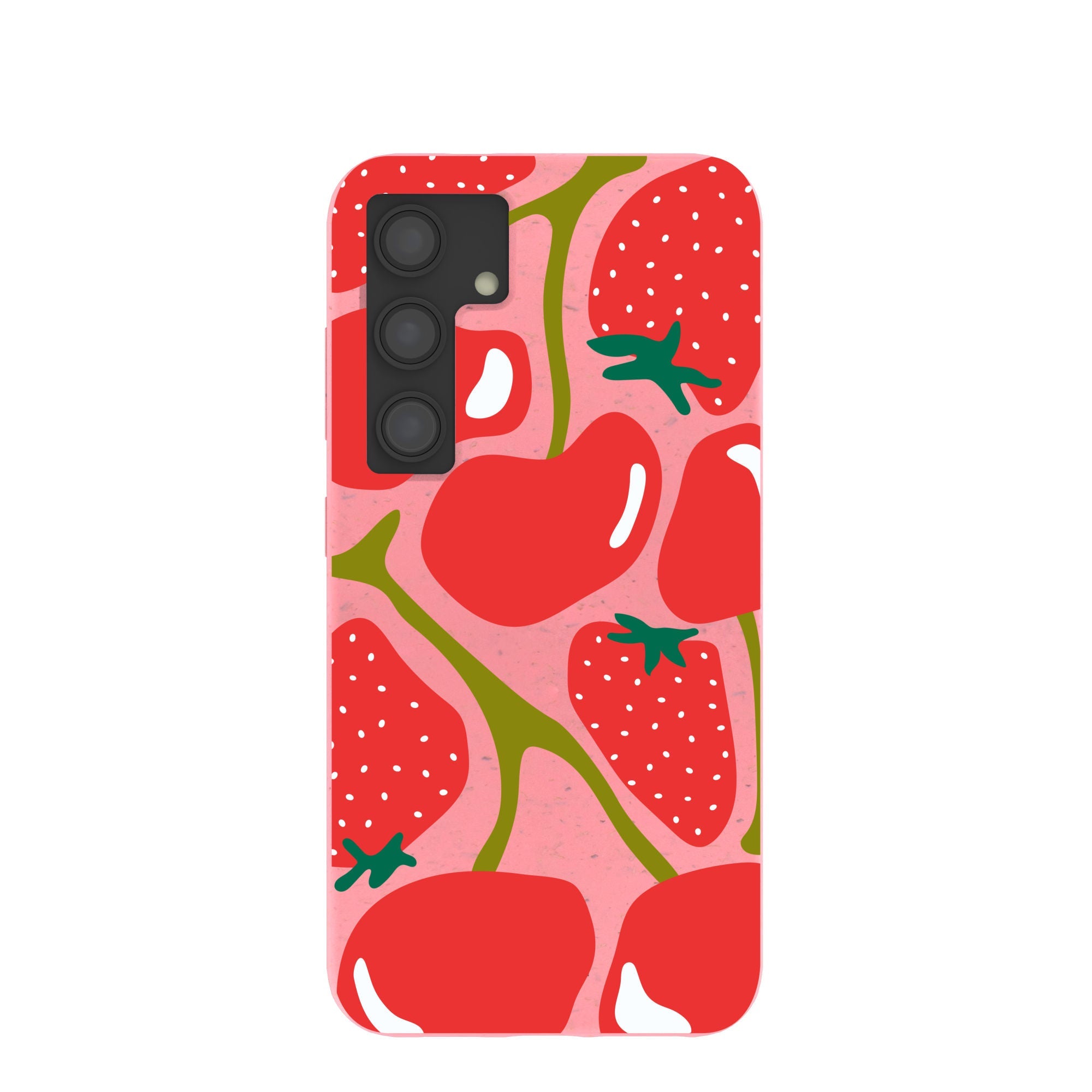 Bubblegum Pink Cherry Berry Samsung Galaxy S24 Case Refurbished - Pela Case refurbished available on Cerqular