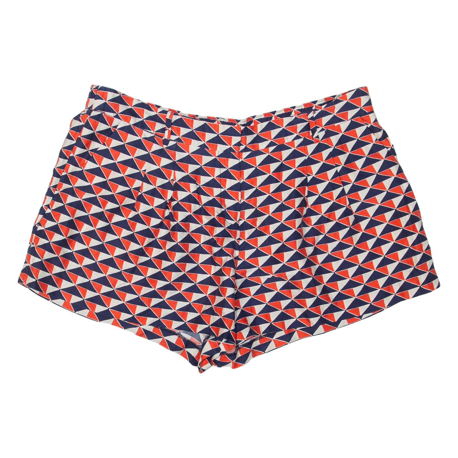 GAP Womens Casual Shorts Red Geometric UK 18 W36 Refurbished - N/A refurbished available on Cerqular