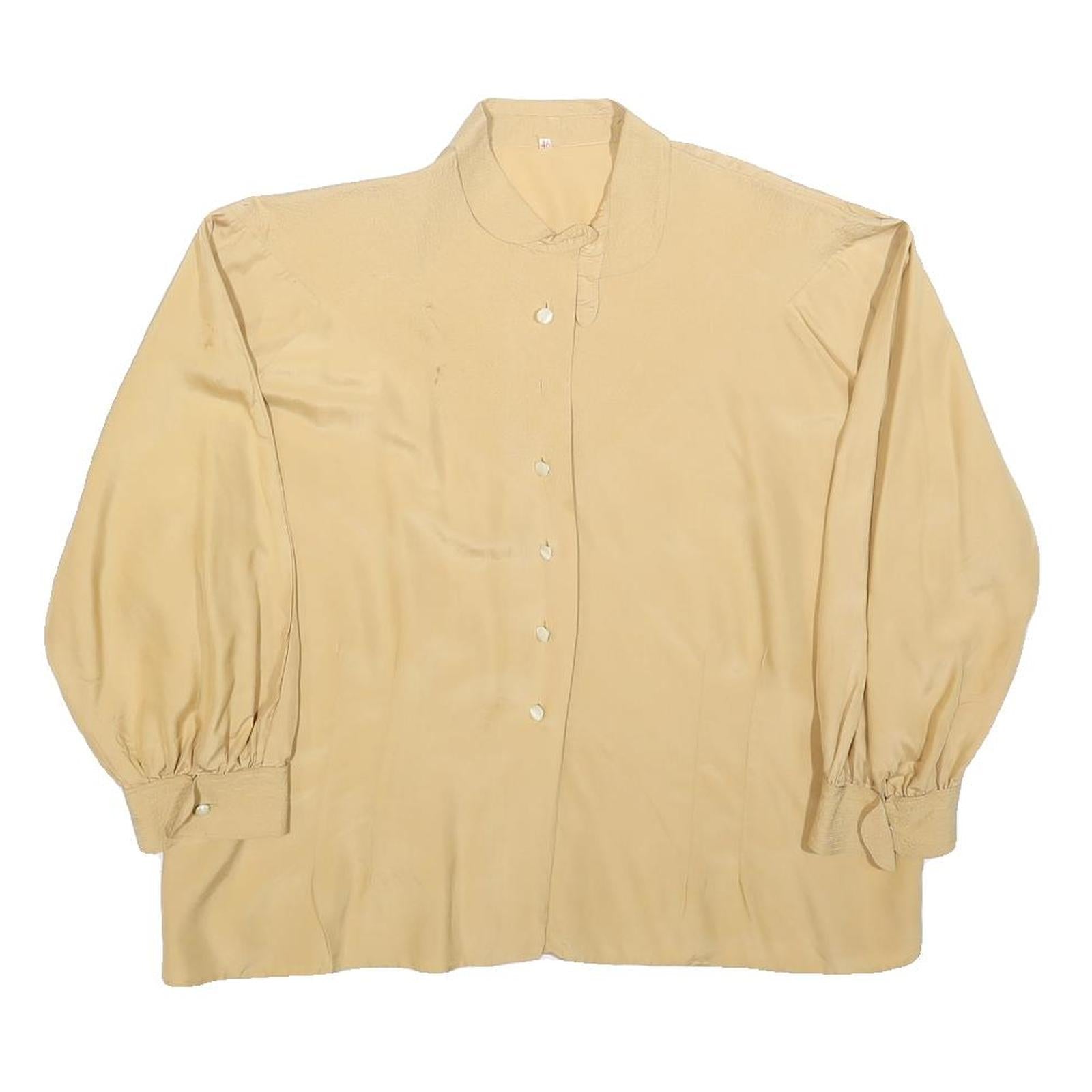 Buy Womens Beige Basic Long Sleeve Button Neck Plain Top M Classic Loose Fit Refurbished - $12.99 Womens Beige Basic Long Sleeve Button Neck Plain Top M Classic Loose Fit Refurbished - N/A refurbished available on Cerqular