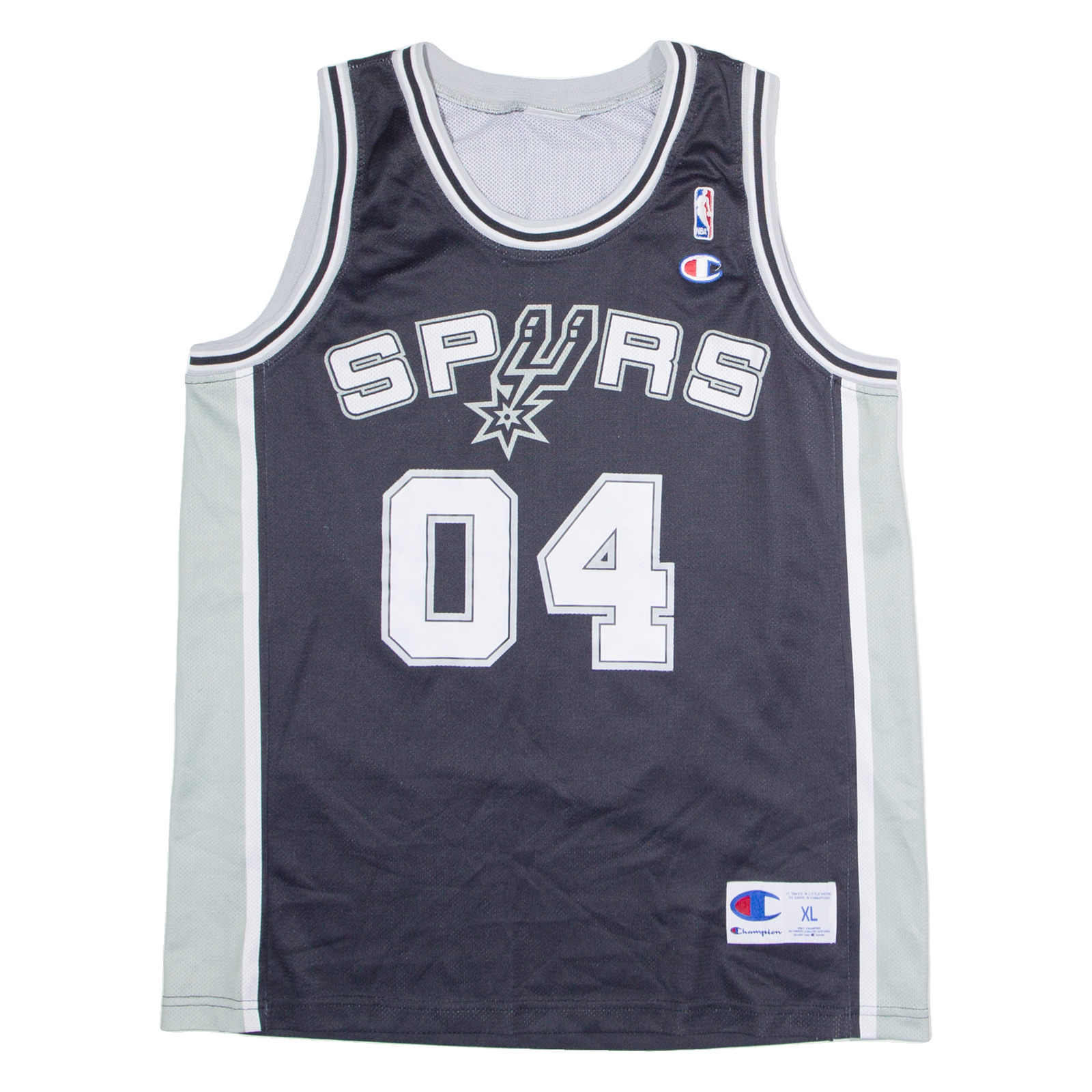 CHAMPION Spurs Mens Vest Black Sleeveless USA XL Refurbished - N/A refurbished available on Cerqular