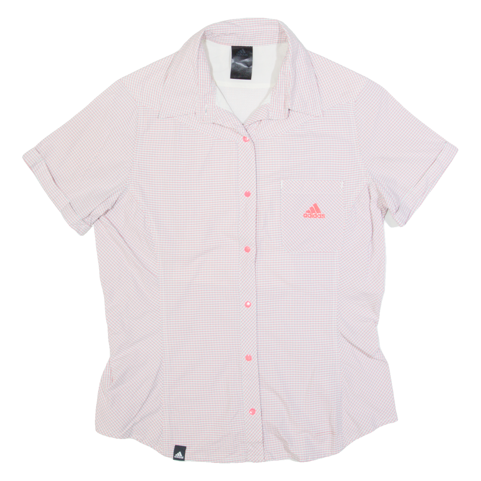 Buy ADIDAS Womens Shirt Pink Check UK 4 Refurbished - $28.59 ADIDAS Womens Shirt Pink Check UK 4 Refurbished - N/A refurbished available on Cerqular