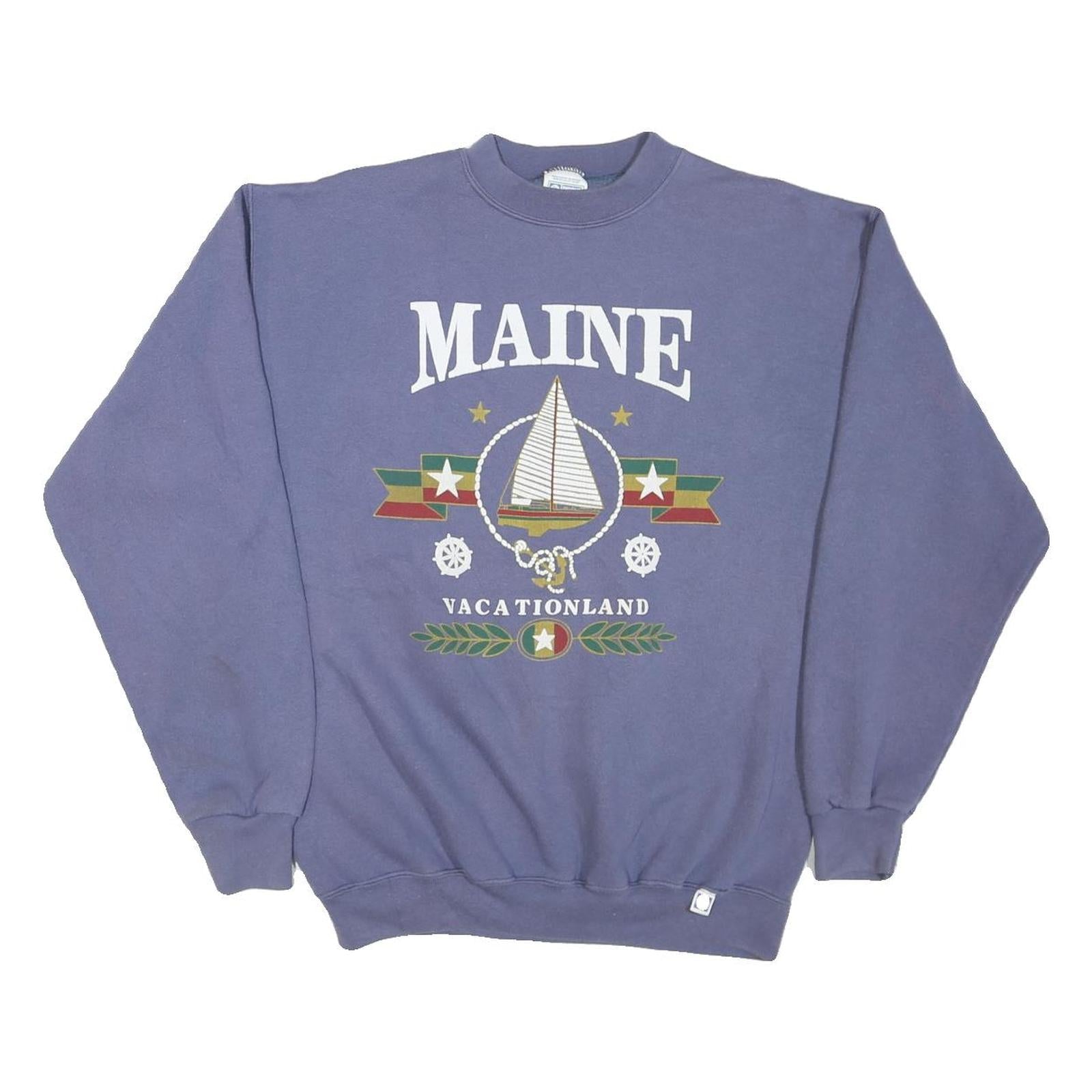 Buy DISCUS Mens Blue Maine Vacationland Crew Neck M Cotton Blend Pullover Sweatshirt Refurbished - $36.39 DISCUS Mens Blue Maine Vacationland Crew Neck M Cotton Blend Pullover Sweatshirt Refurbished - N/A refurbished available on Cerqular