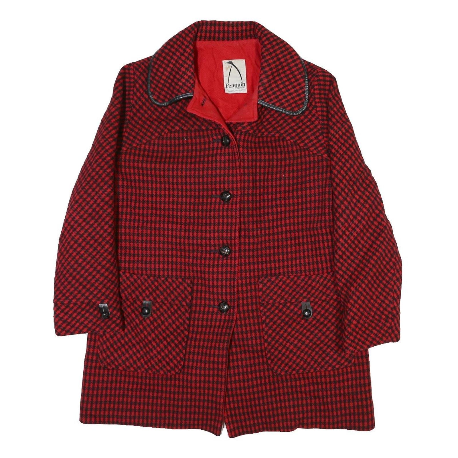 Buy PENGUIN Womens Red & Black Houndstooth Button Jacket M Cotton Blend Classic Refurbished - $162.49 PENGUIN Womens Red & Black Houndstooth Button Jacket M Cotton Blend Classic Refurbished - N/A refurbished available on Cerqular