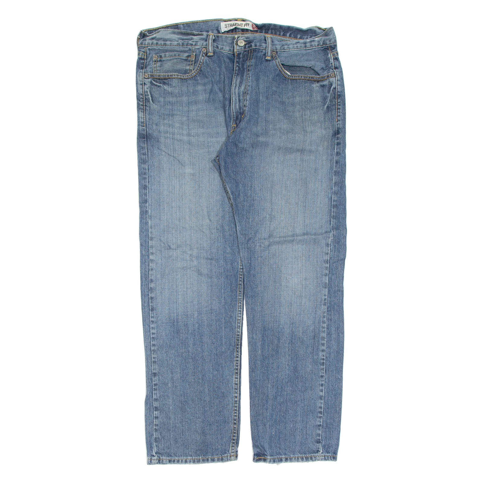 LEVI'S 505 Jeans Mens Blue Regular Straight Stone Wash W36 L30 Refurbished - N/A refurbished available on Cerqular
