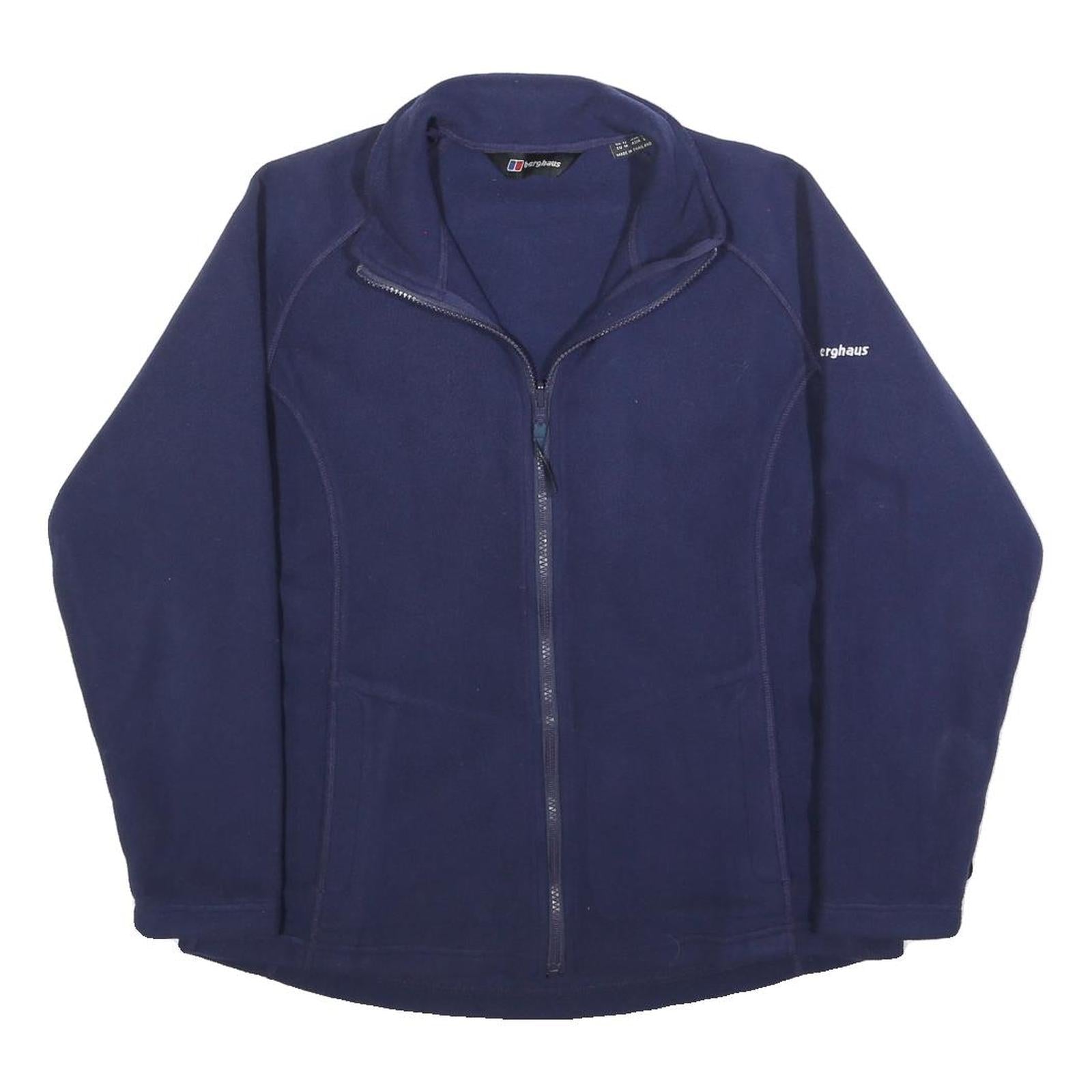 BERGHAUS Womens Blue Fleece Jacket UK 14 Polyester Zip Outdoor Casual Wear Refurbished - N/A refurbished available on Cerqular