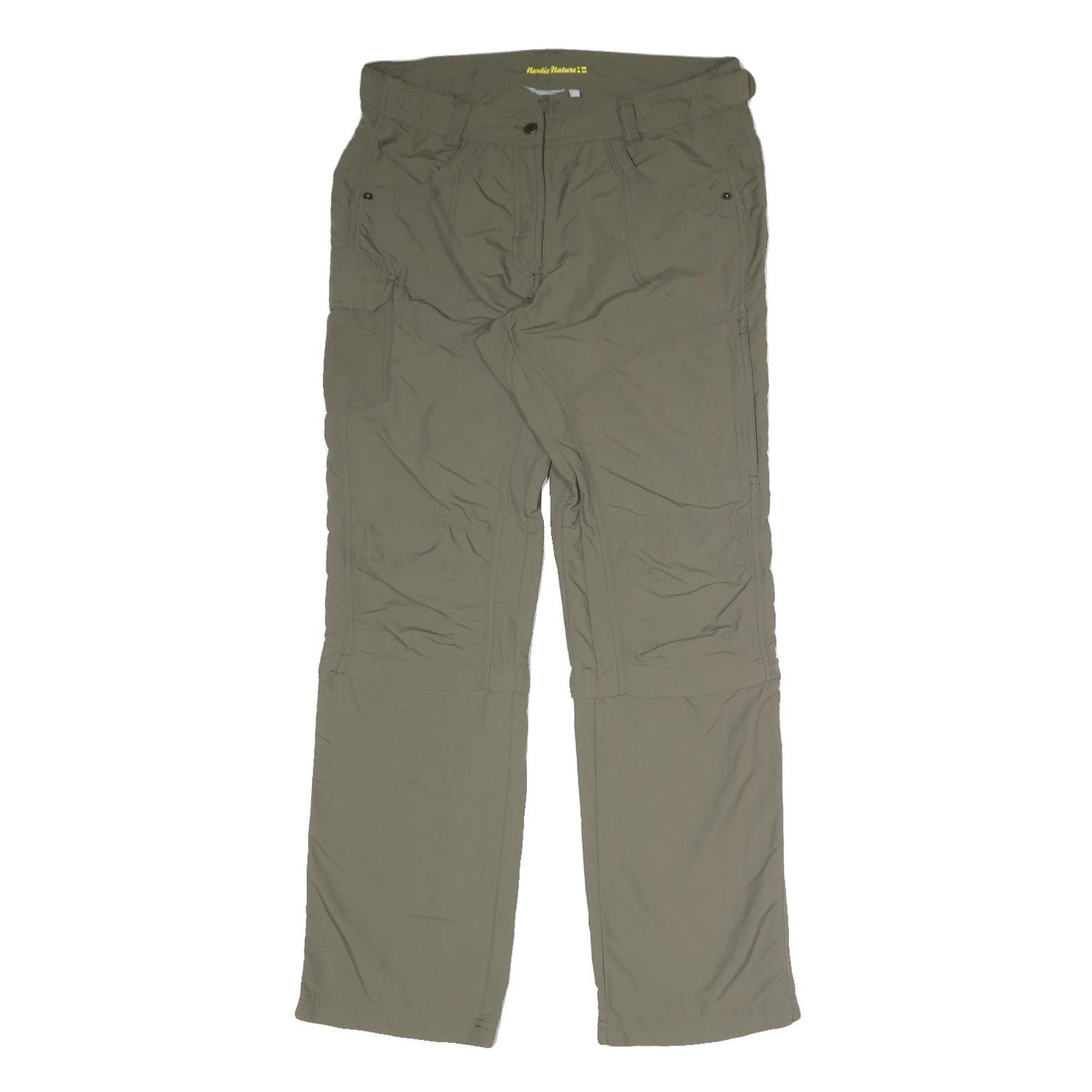 NORDIC NATURE Womens Polyester Blend Relaxed Khaki Straight Trousers W32 L31 Refurbished - N/A refurbished available on Cerqular
