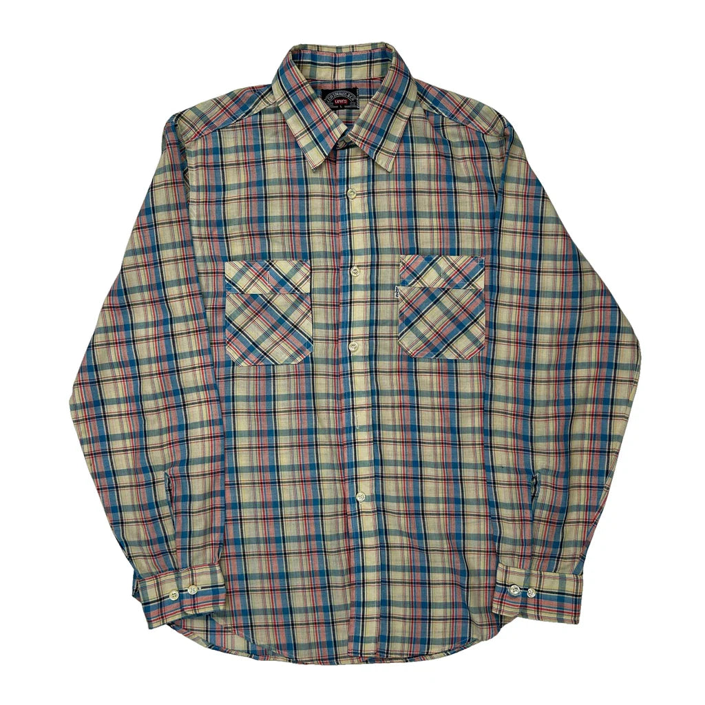 Levis Checked Shirt - Large Multicoloured Cotton Refurbished - Thrifted (note: this is a term often used to describe second- refurbished available on Cerqular