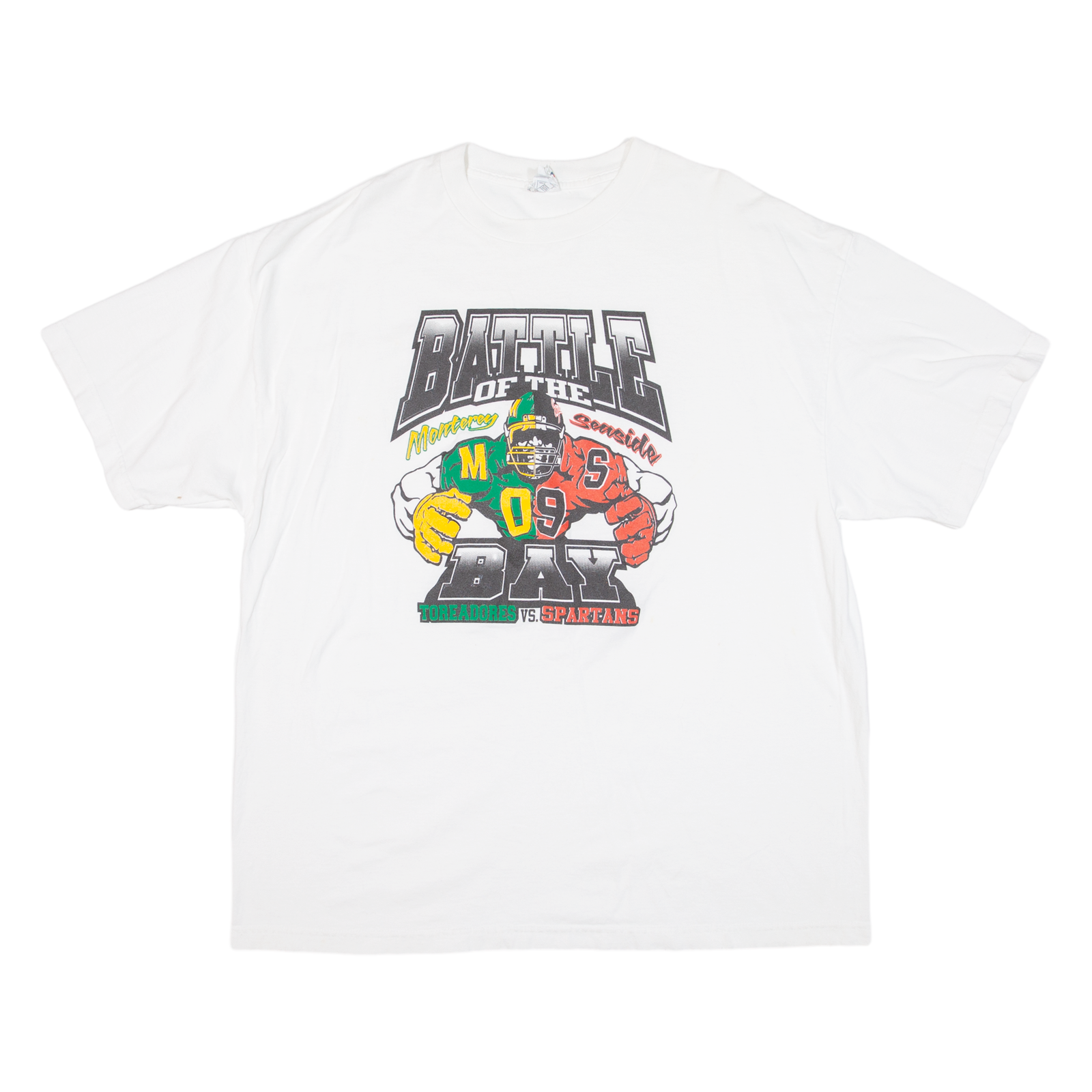 Toreadors Vs Spartans Mens T-Shirt White USA XL Refurbished - N/A refurbished available on Cerqular