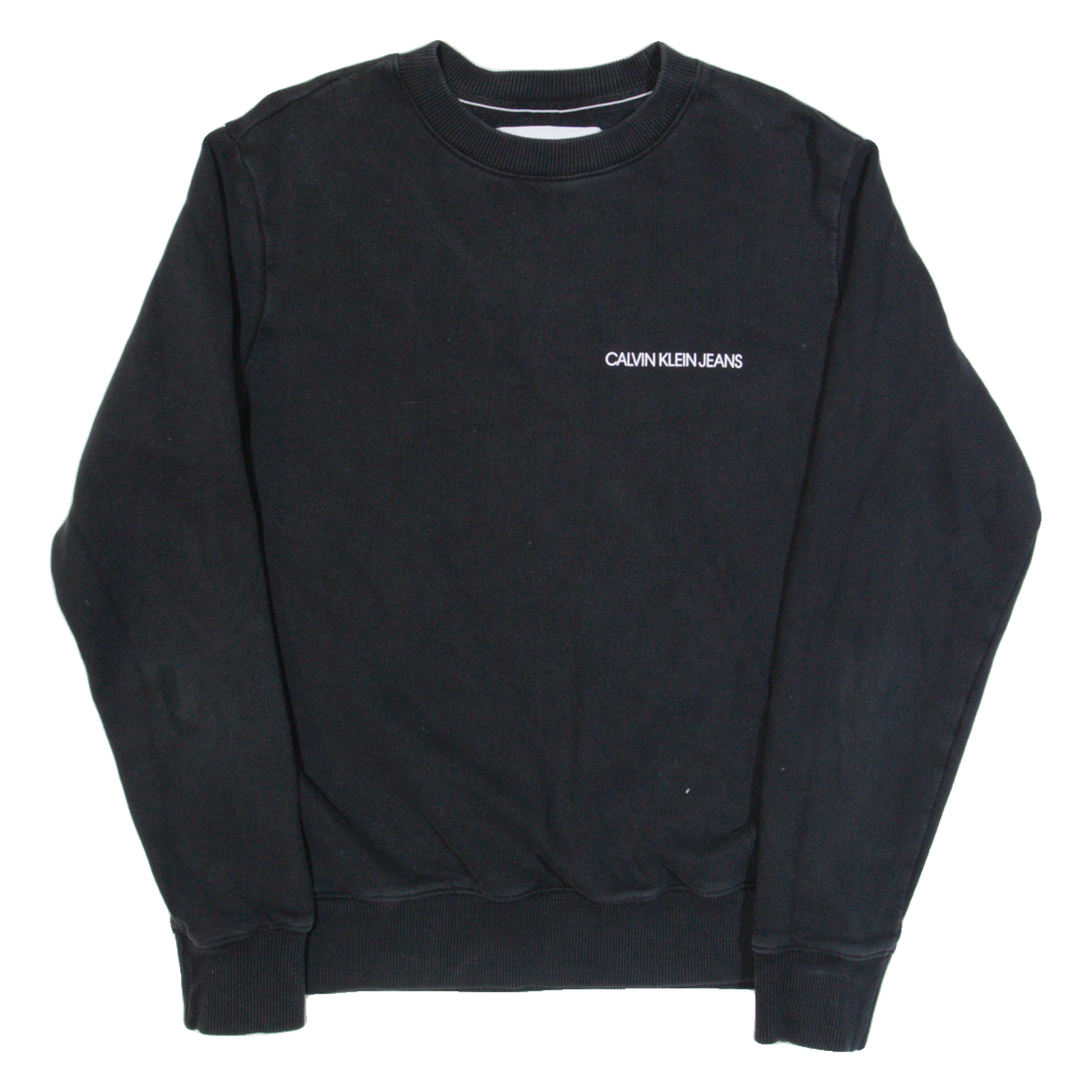 CALVIN KLEIN JEANS Mens Sweatshirt Black S Refurbished - N/A refurbished available on Cerqular
