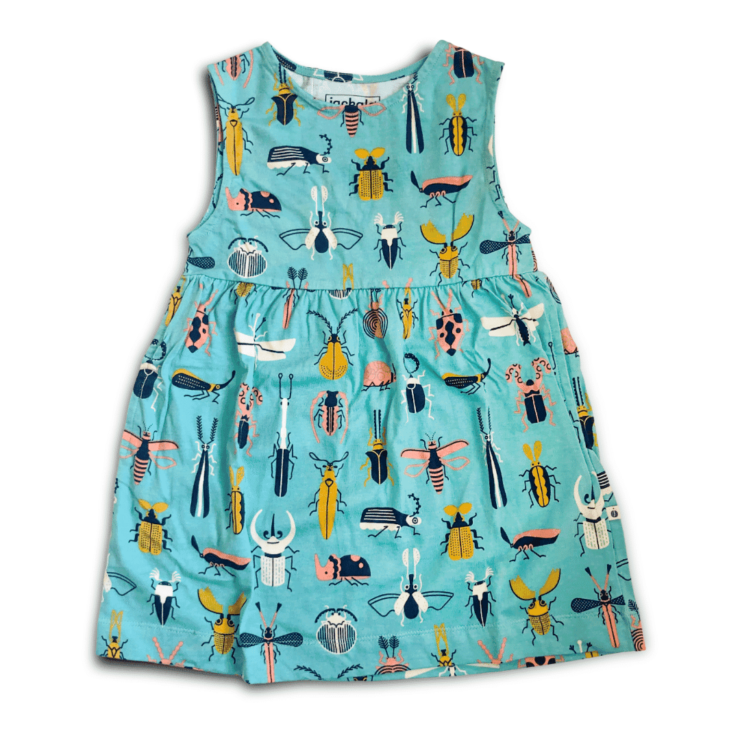 Jo Dress - Beetle Mania Print | Size: 12 y Refurbished - N/A refurbished available on Cerqular