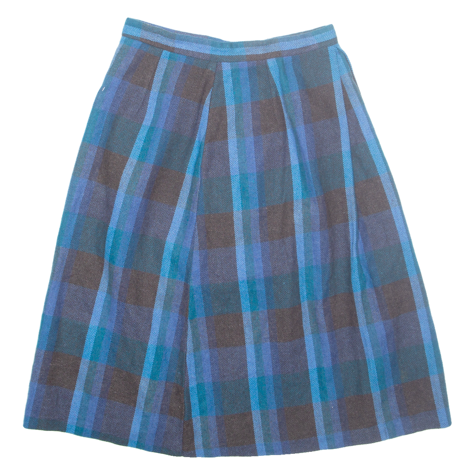 Womens A-Line Skirt Blue Midi Wool S Refurbished - N/A refurbished available on Cerqular