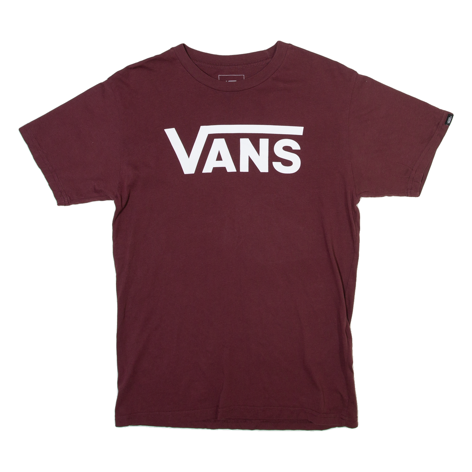 VANS Mens T-Shirt Maroon S Refurbished - N/A refurbished available on Cerqular
