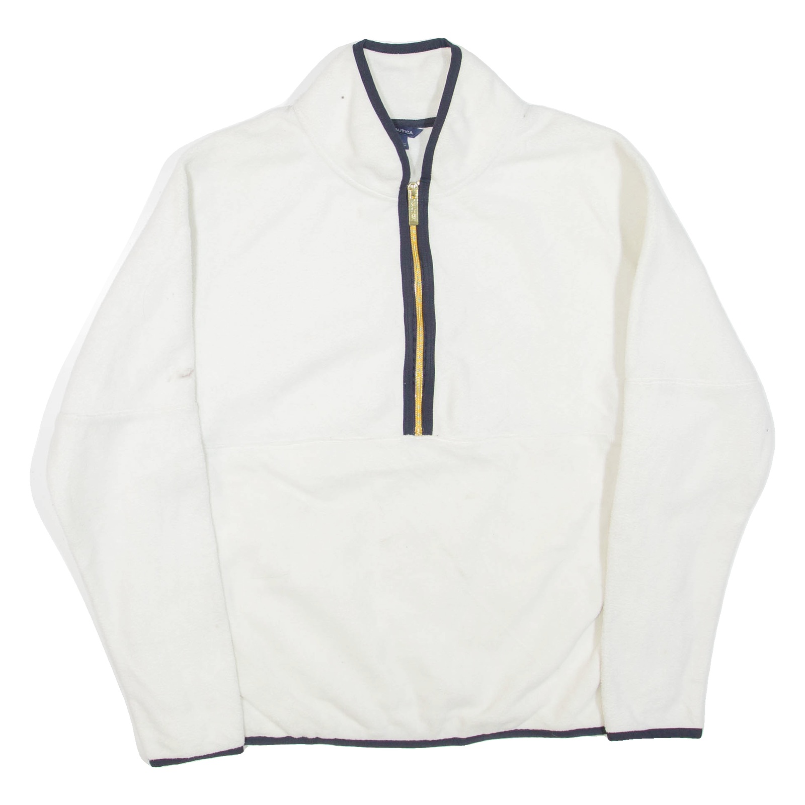 NAUTICA Womens Fleece White 1/4 Zip S Refurbished - N/A refurbished available on Cerqular