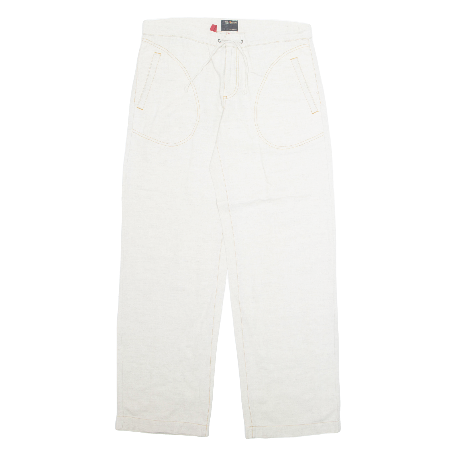 ENERGIE Womens Trousers Beige Regular Straight W34 L33 Refurbished - N/A refurbished available on Cerqular