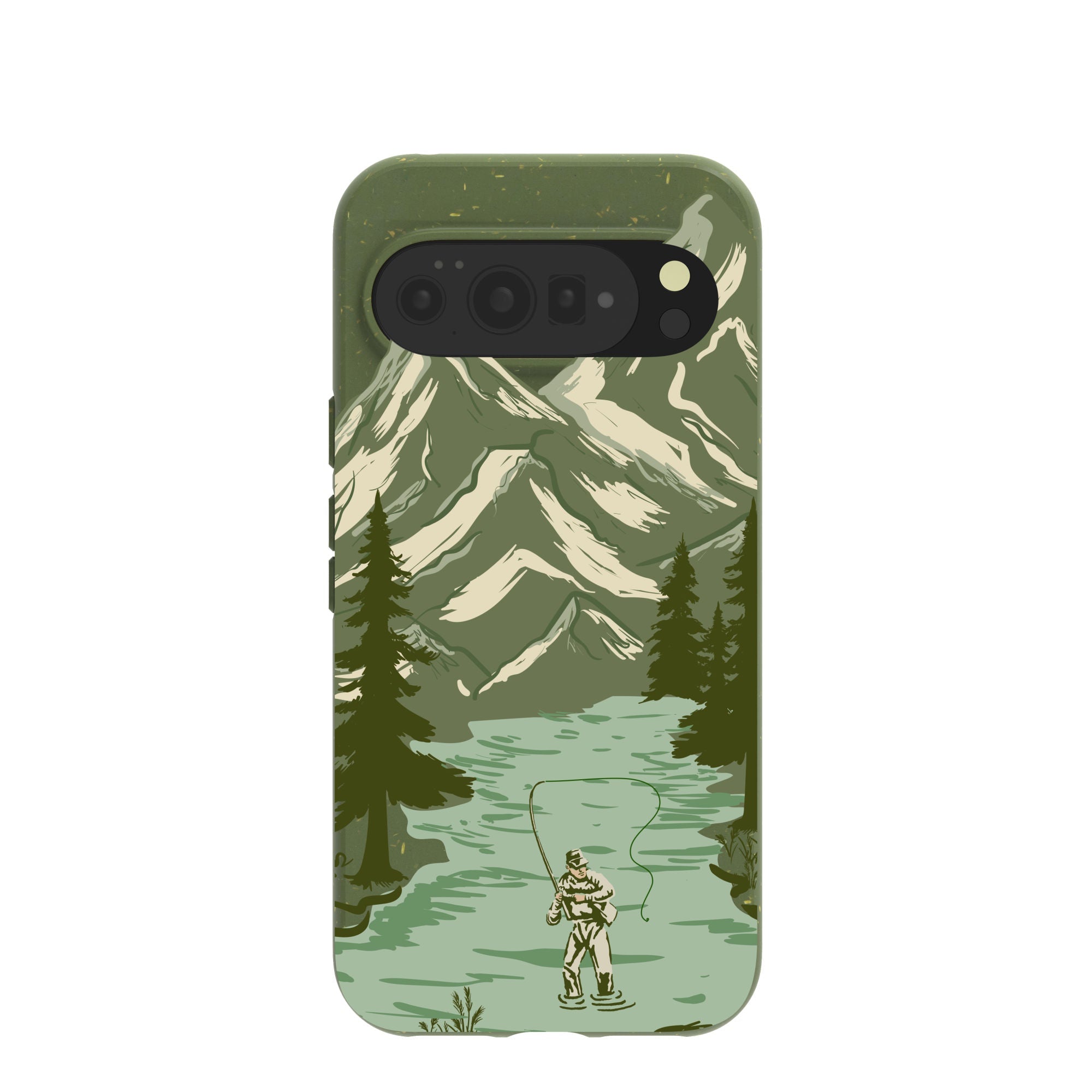 Forest Floor Morning Fishing Google Pixel 10 Pro XL Case | PixelSnap Compatibility: With PixelSnap Refurbished - Pela Case refurbished available on Cerqular