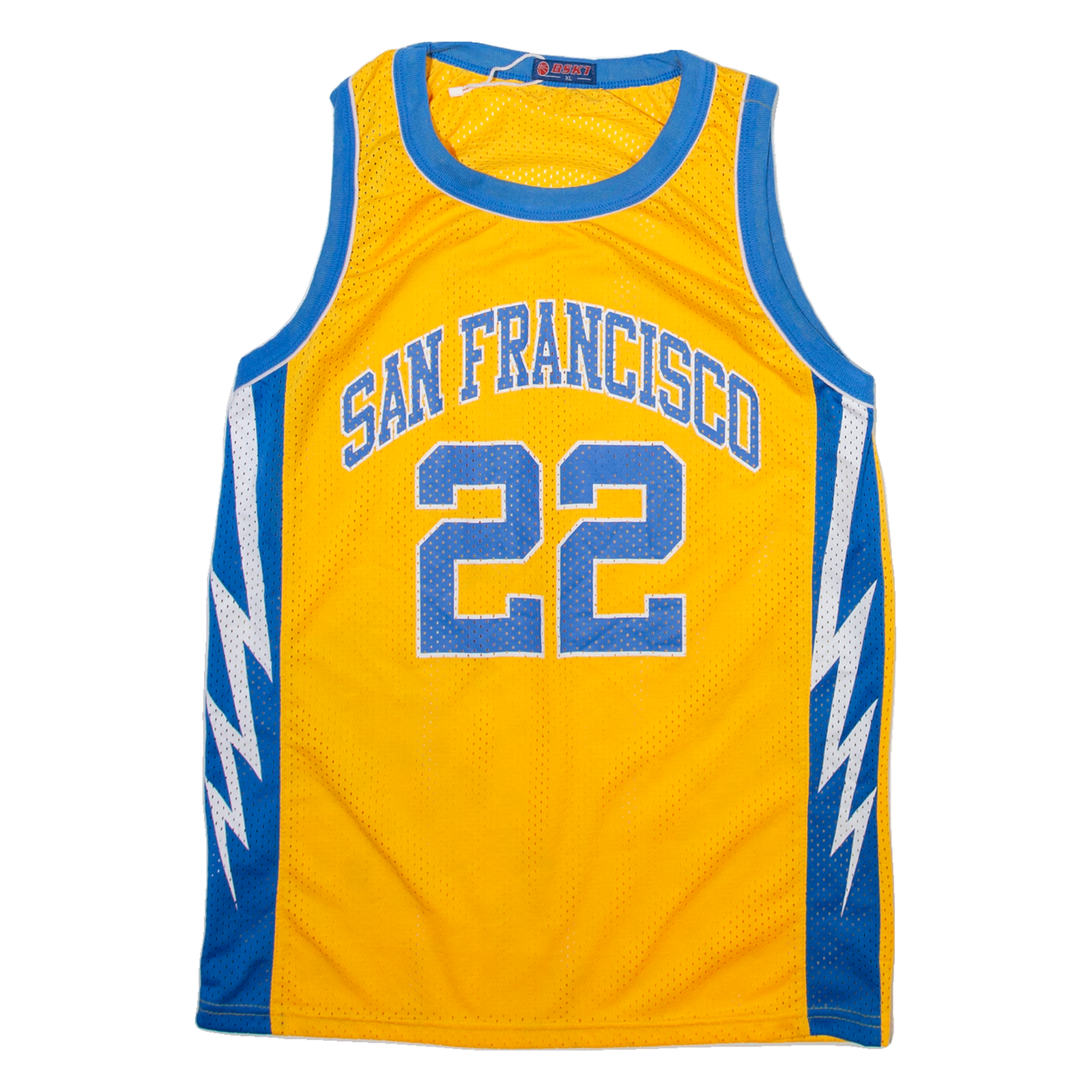 Buy BSKT San Francisco Mens Jersey Yellow Sleeveless USA XL Refurbished - $31.19 BSKT San Francisco Mens Jersey Yellow Sleeveless USA XL Refurbished - N/A refurbished available on Cerqular