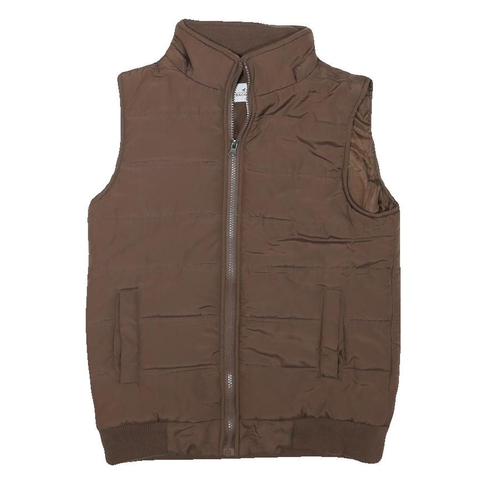 BACK IN THE SADDLE Womens Brown Jacket S Polyester Blend Plain Zip Up Winter Refurbished - N/A refurbished available on Cerqular