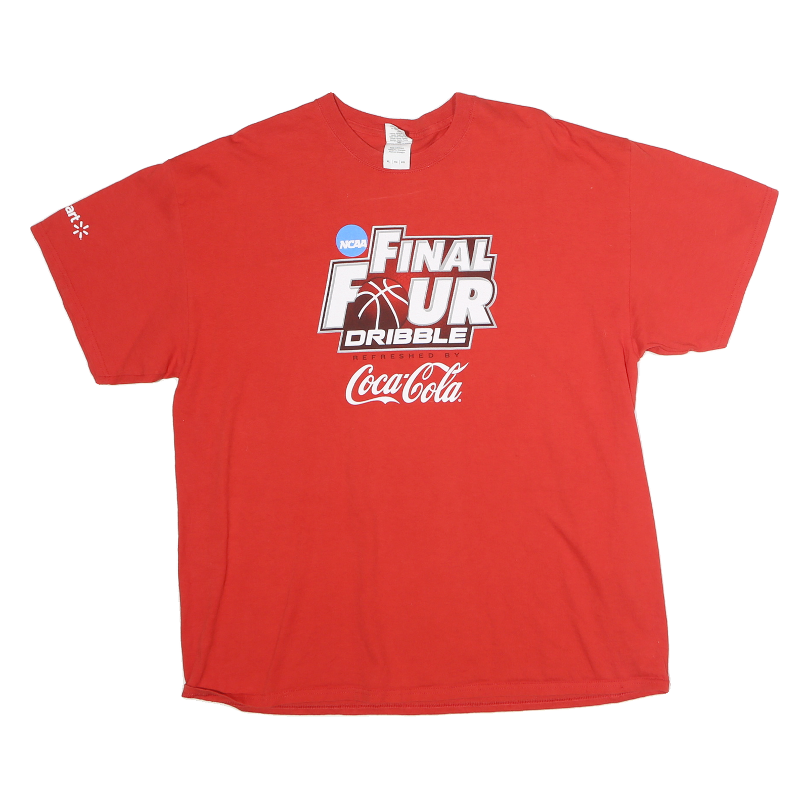 NCAA Mens Red Final Four Dribble Coca-Cola Short Sleeve Crew Neck T-Shirt 2XL Refurbished - N/A refurbished available on Cerqular