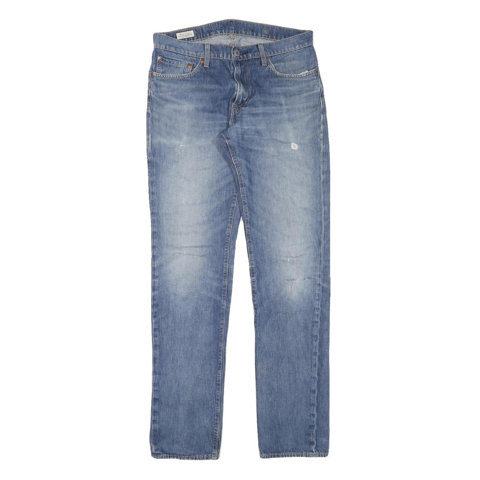 LEVI'S Mens Jeans Blue Slim Straight Denim Medium W31 L33 Casual Classic Zip Refurbished - N/A refurbished available on Cerqular