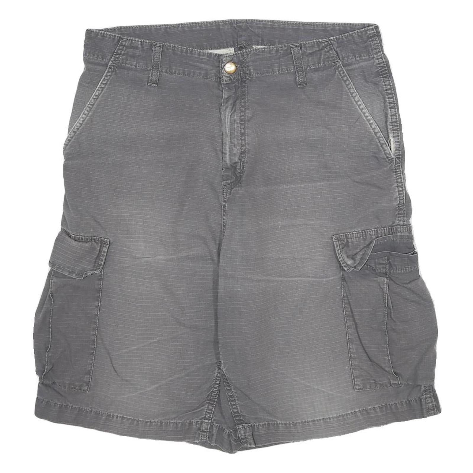CARHARTT Mens Shorts Grey Cargo L W31 Workwear Durable Cotton Blend Refurbished - N/A refurbished available on Cerqular