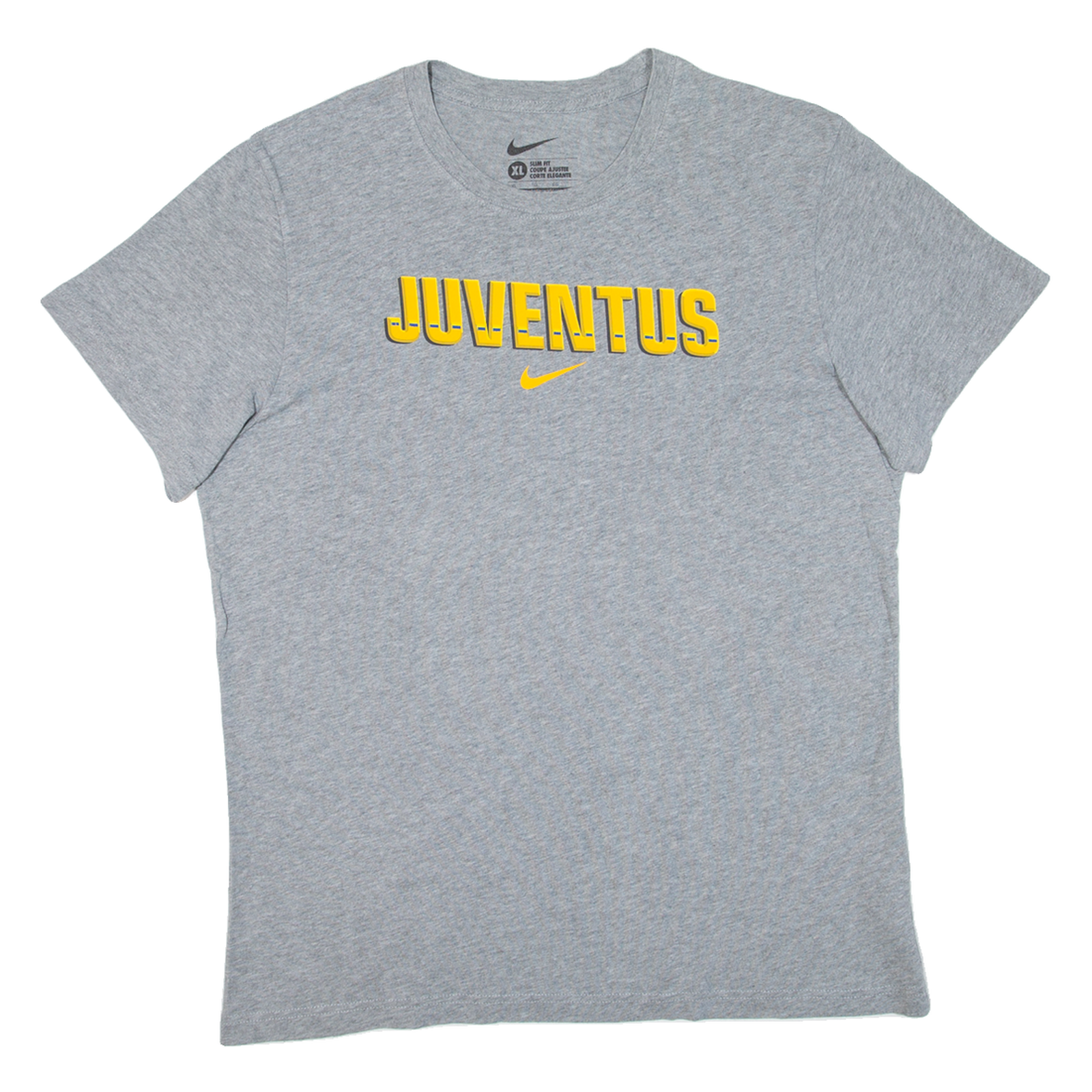 NIKE Slim Fit Mens T-Shirt Grey XL Refurbished - N/A refurbished available on Cerqular