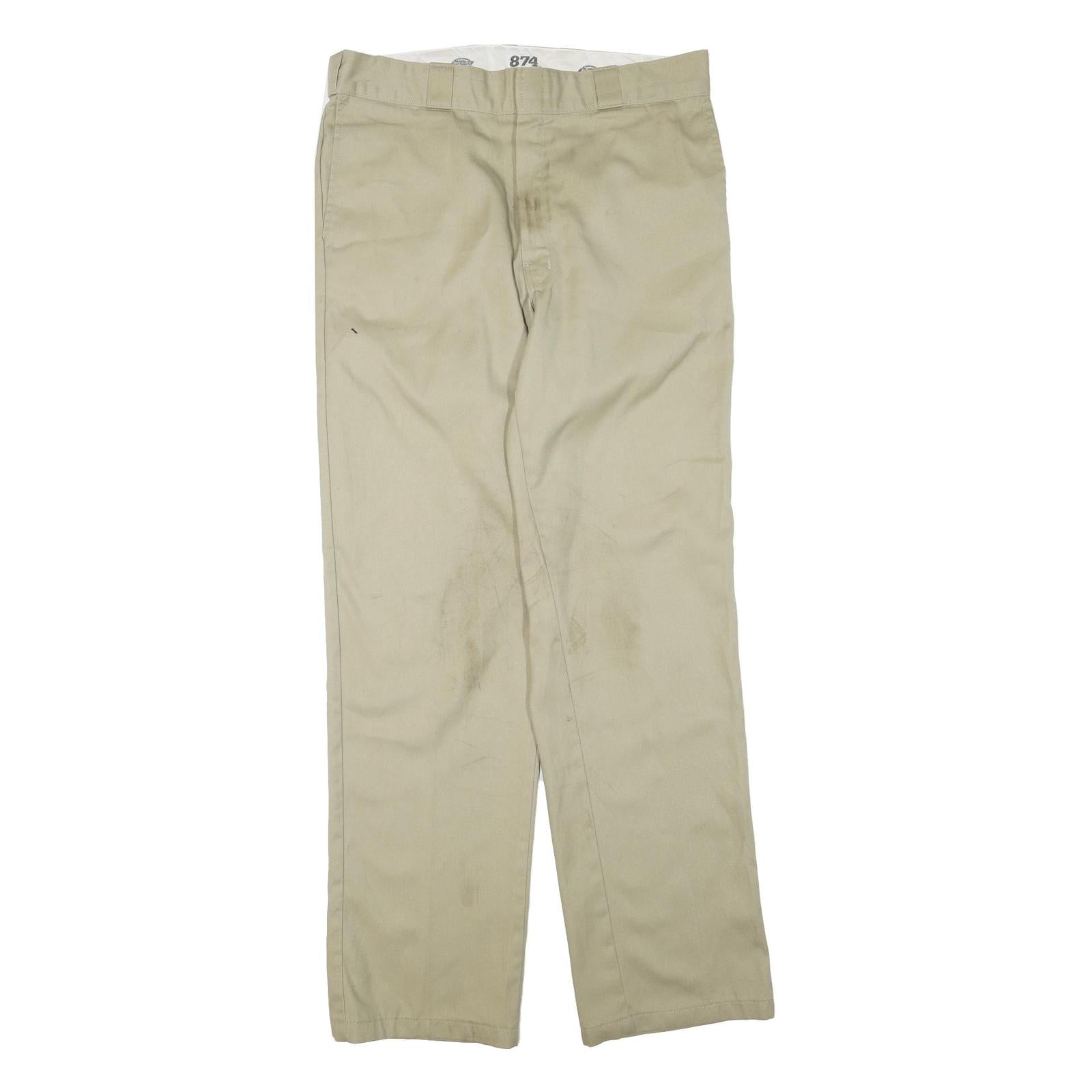 Buy DICKIES Mens Beige Regular Fit Straight Polyester Blend Trousers W36 L34 Refurbished - $40.29 DICKIES Mens Beige Regular Fit Straight Polyester Blend Trousers W36 L34 Refurbished - N/A refurbished available on Cerqular