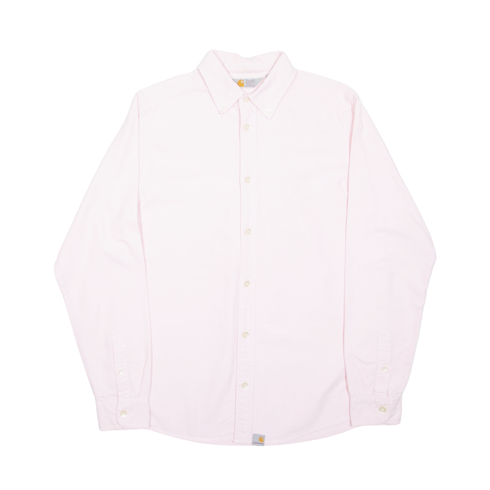 CARHARTT Mens Plain Shirt Pink Long Sleeve S Refurbished - N/A refurbished available on Cerqular