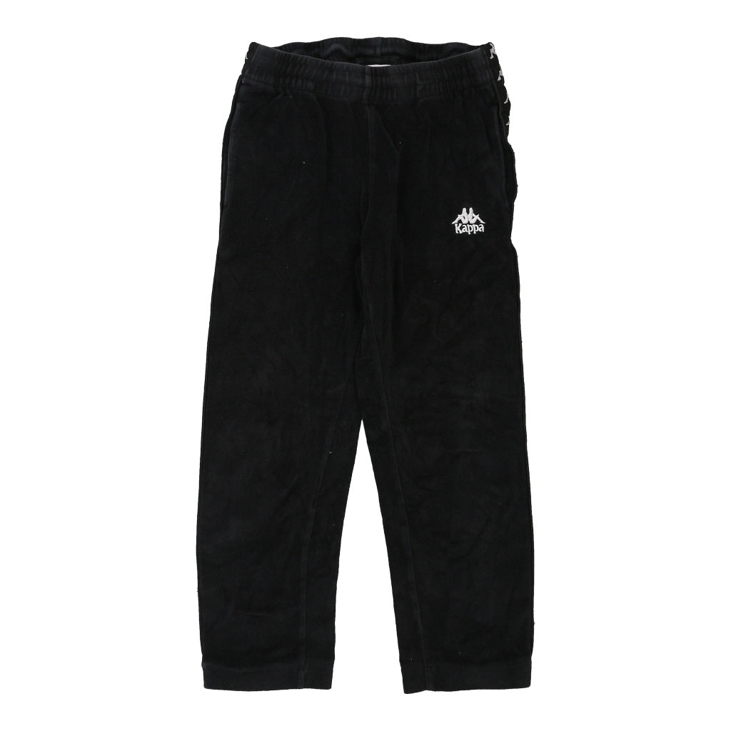 Kappa Joggers - Small Black Cotton Blend Refurbished - Thrifted (note: this is a term often used to describe second- refurbished available on Cerqular