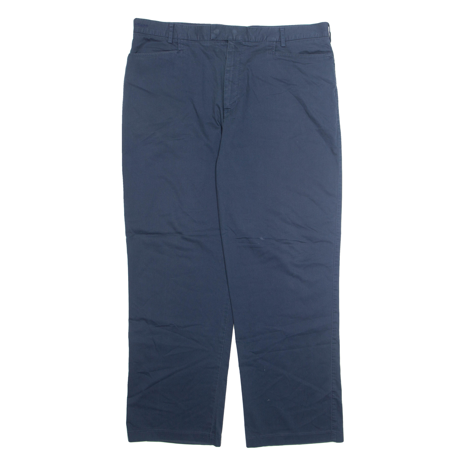 NIKE Chino Mens Trousers Blue Regular Straight W38 L32 Refurbished - N/A refurbished available on Cerqular