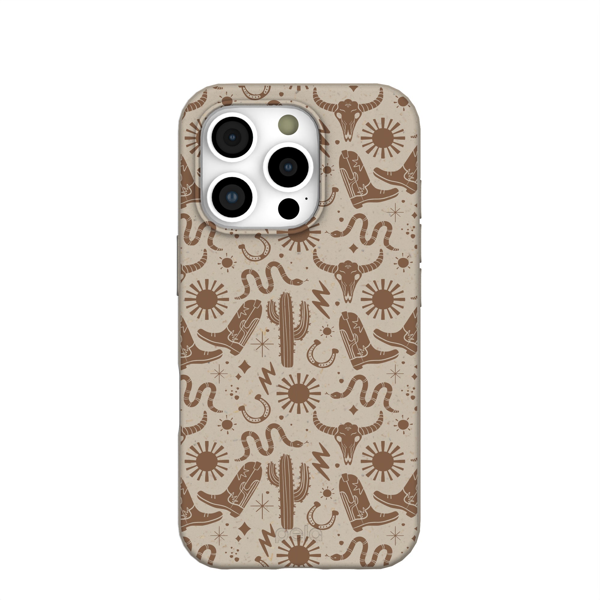 London Fog Wild West iPhone 16 Pro Case Refurbished - Pela Case refurbished available on Cerqular