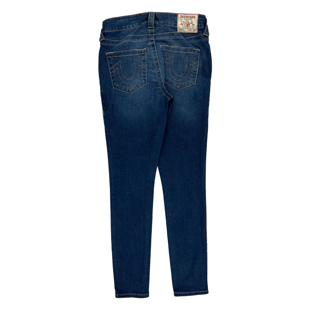 True Religion Skinny Jeans - 29W UK 8 Blue Cotton Refurbished - Thrifted (note: this is a term often used to describe second- refurbished available on Cerqular