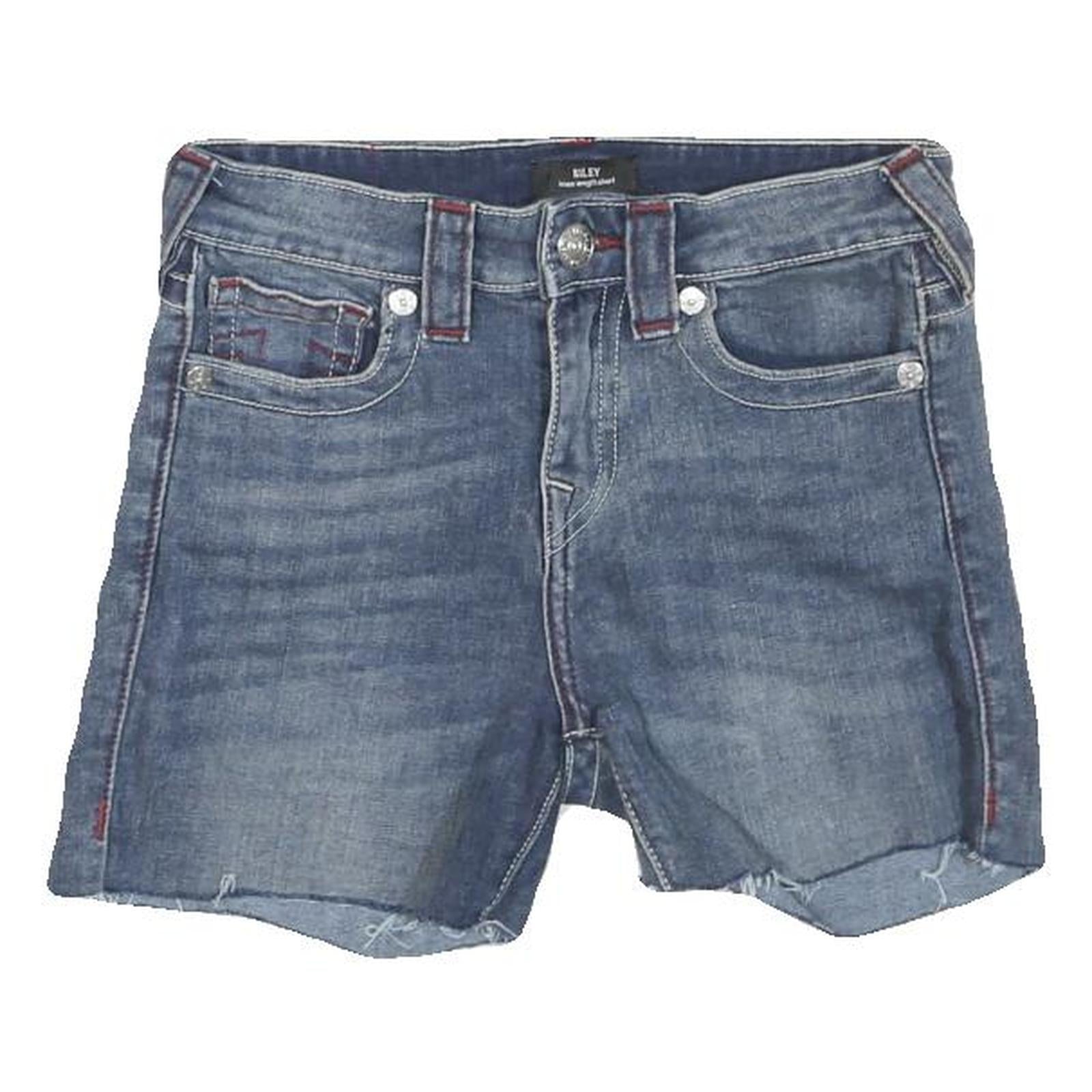 TRUE RELIGION Womens Denim Blue Casual Shorts XS W26 Stylish Relaxed Fit Refurbished - N/A refurbished available on Cerqular