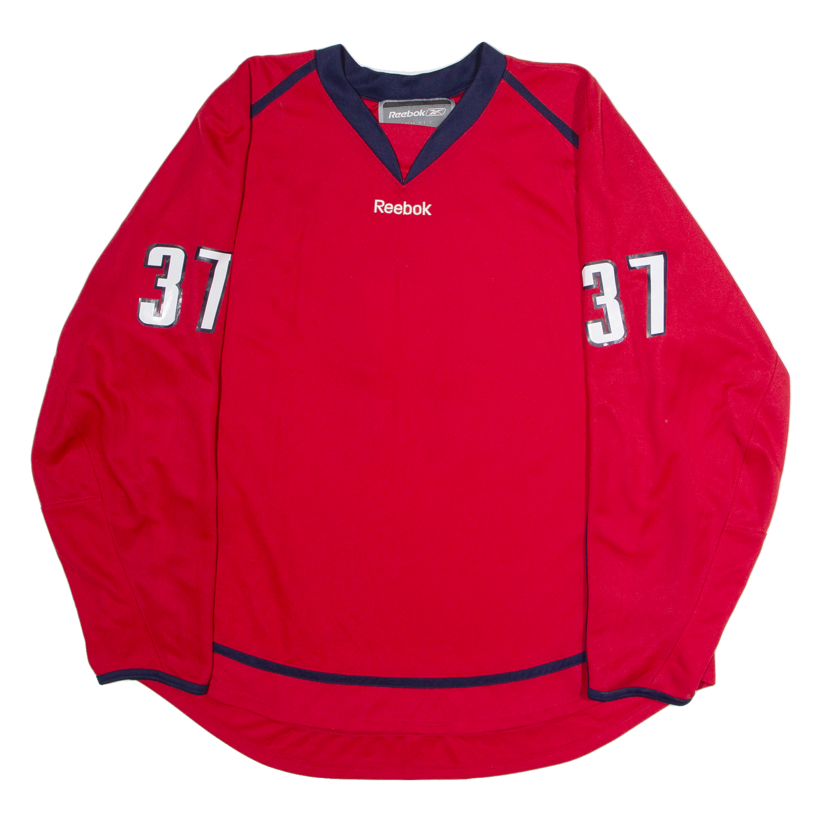 Buy REEBOK #37 Hockey Mens Jersey Red Long Sleeve USA V-Neck 2XL Refurbished - $36.39 REEBOK #37 Hockey Mens Jersey Red Long Sleeve USA V-Neck 2XL Refurbished - N/A refurbished available on Cerqular